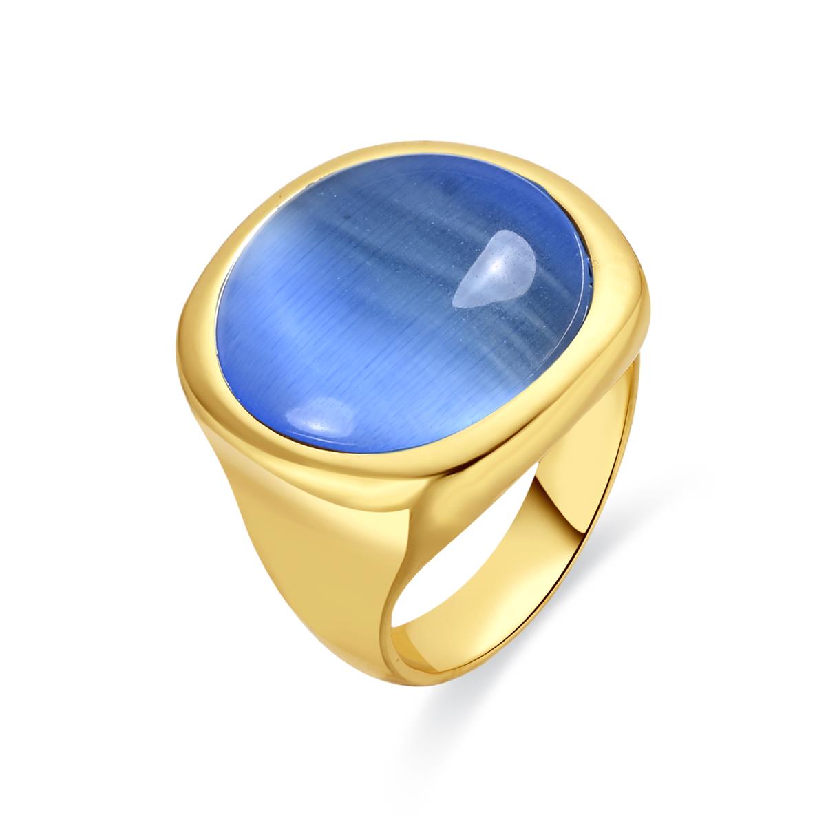 18k yellow gold finish ring - Uther