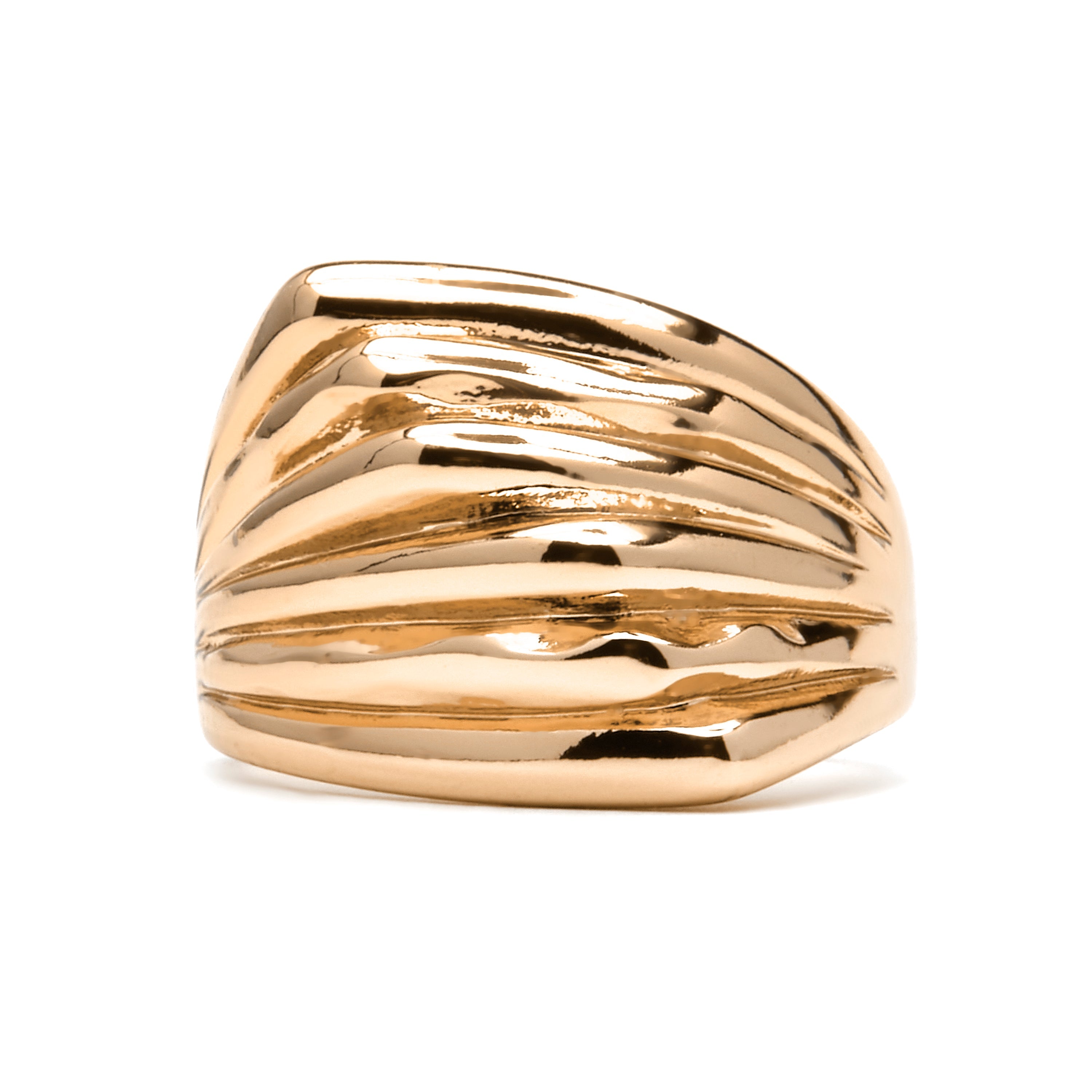 18k yellow gold finished ring - Rorrie