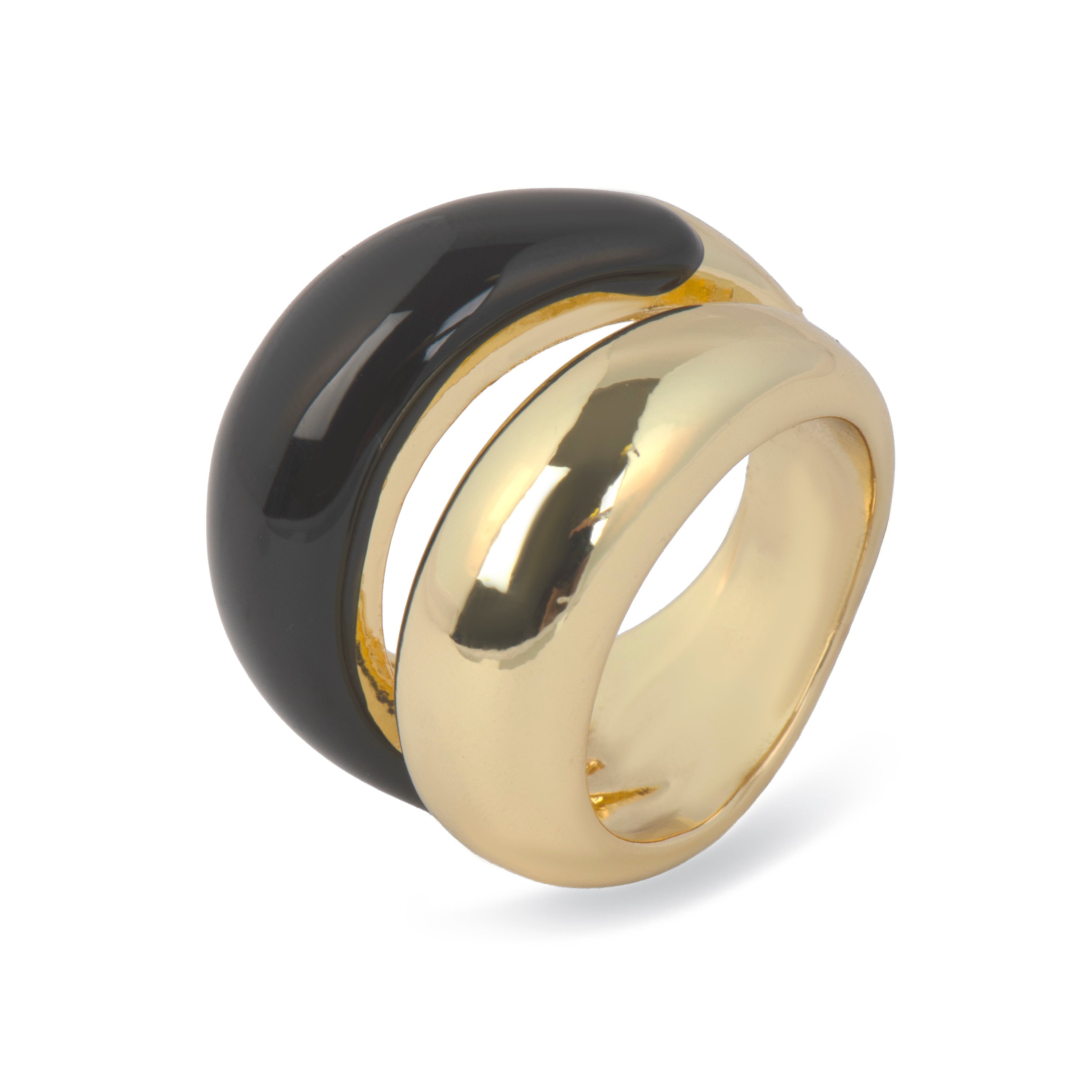 Rhodium-plated ring - Yousmal