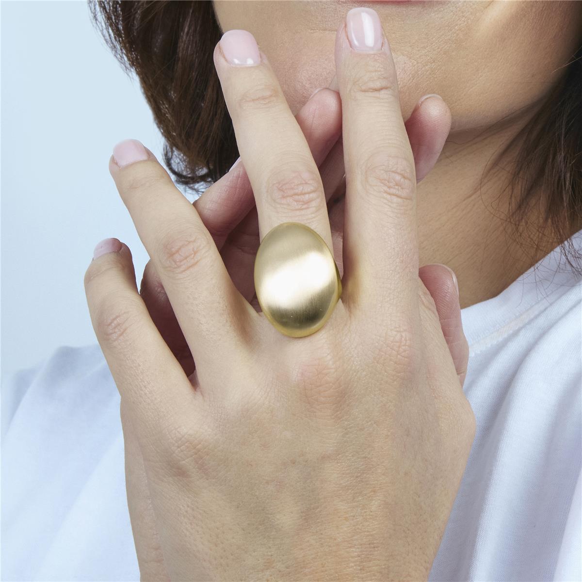 18k yellow gold plated ring - Hissfu