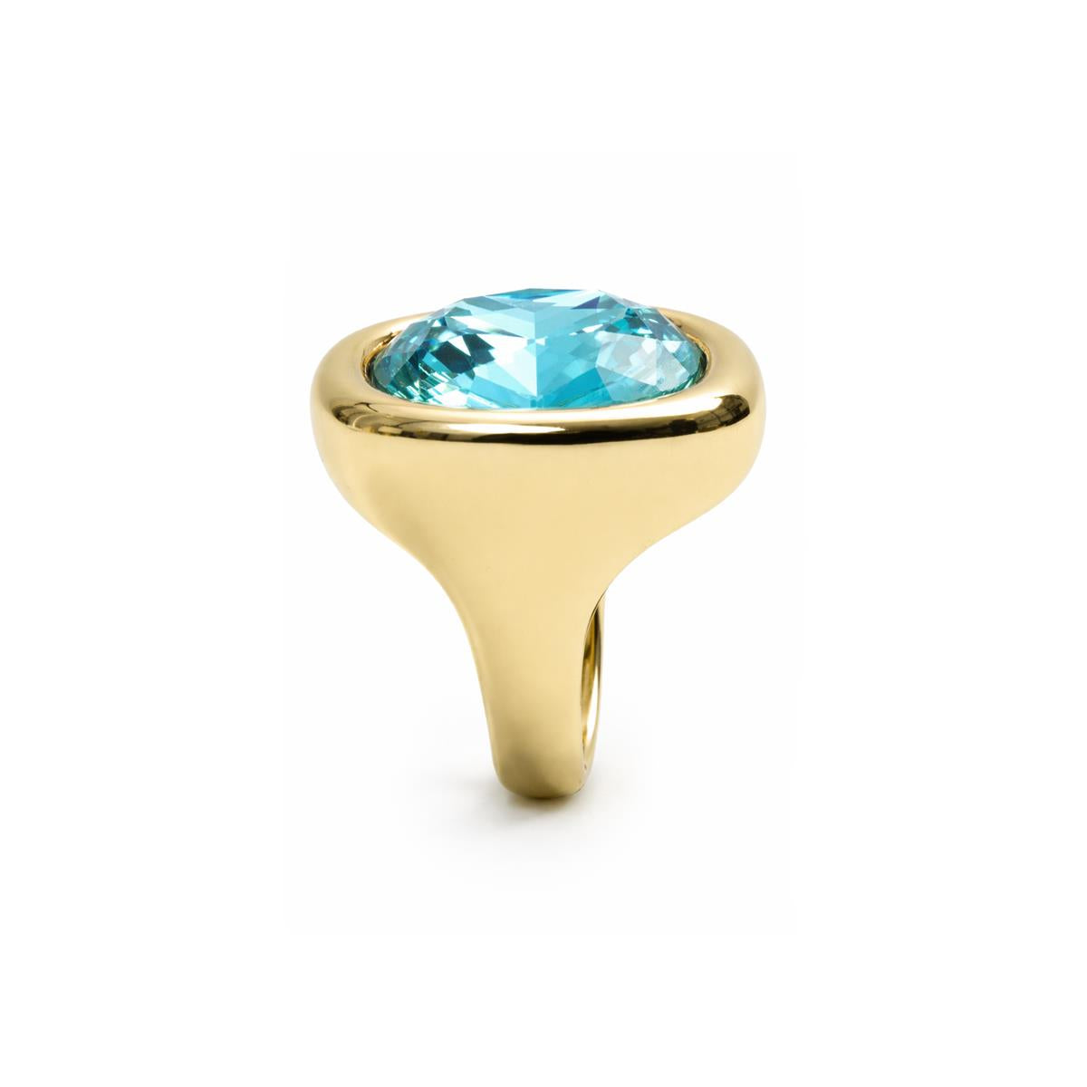 18k yellow gold finish ring - Kibuki
