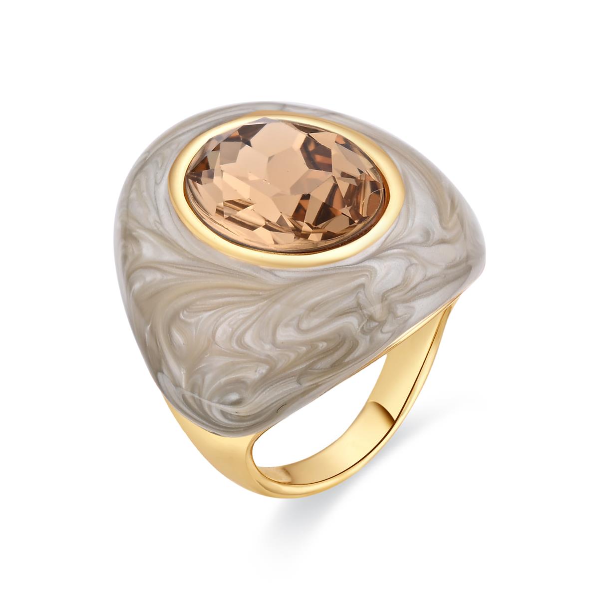 Amarke Ring, 18k yellow gold finish - Amarke