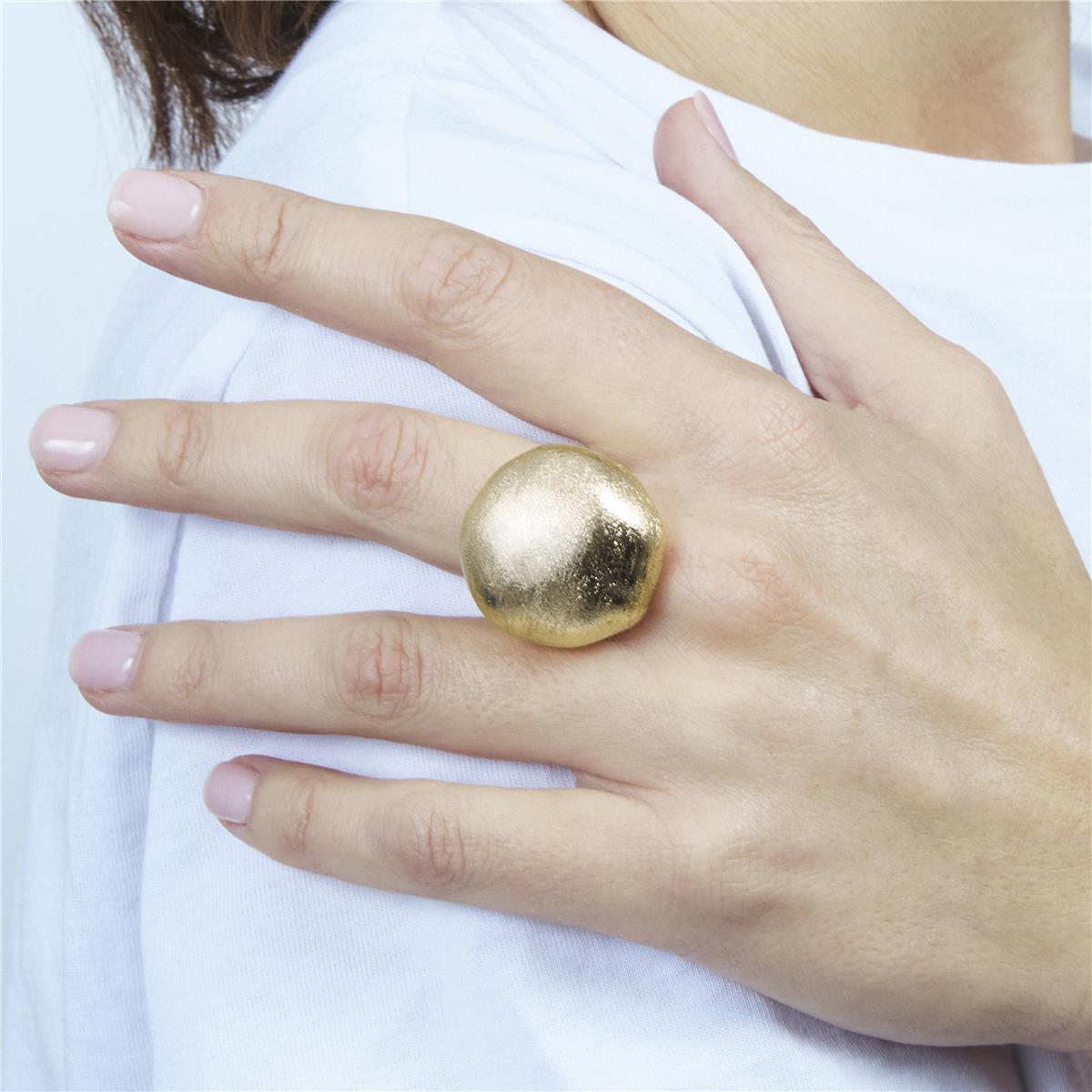 18k yellow gold plated ring - Pukba