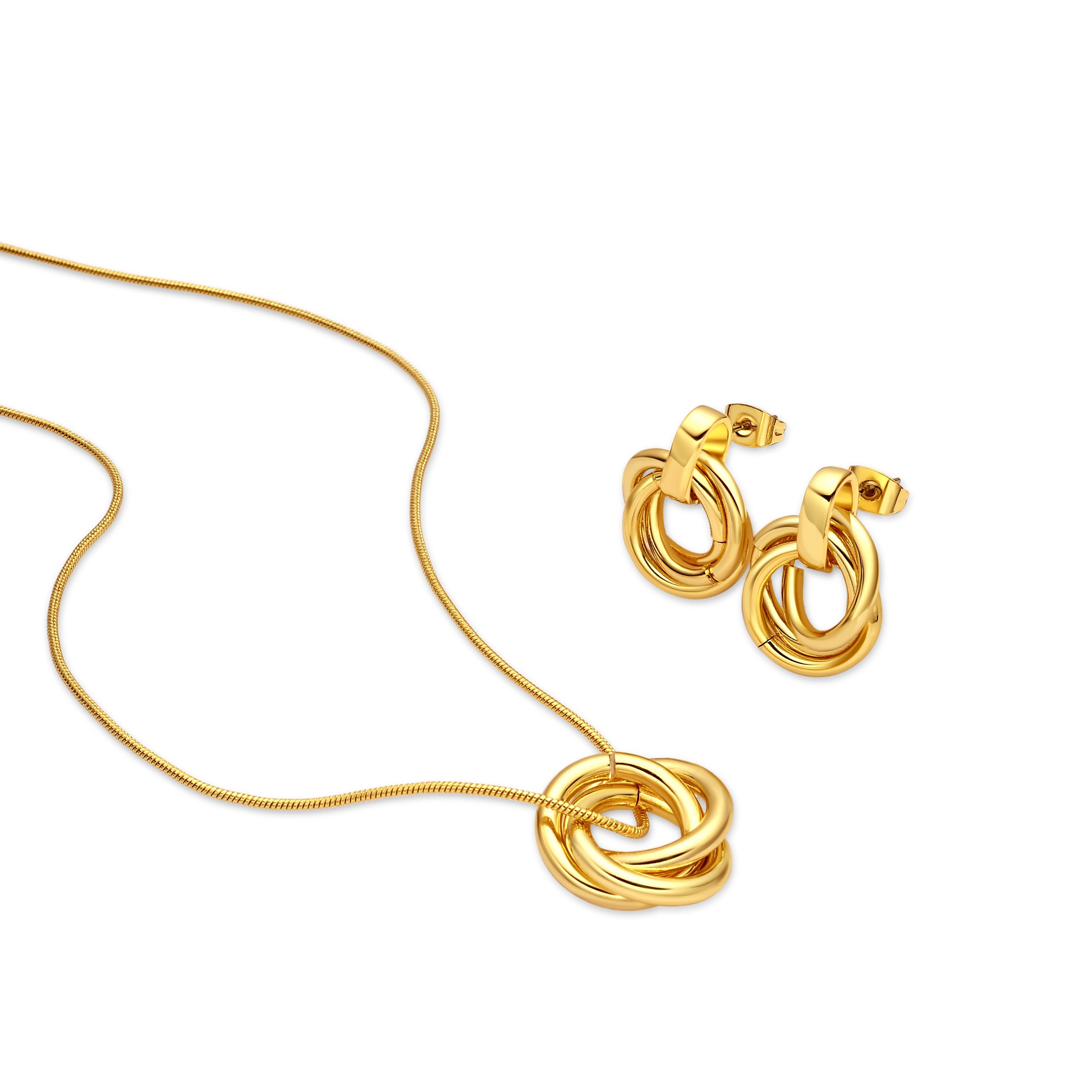 18k yellow gold finished set - Linkap
