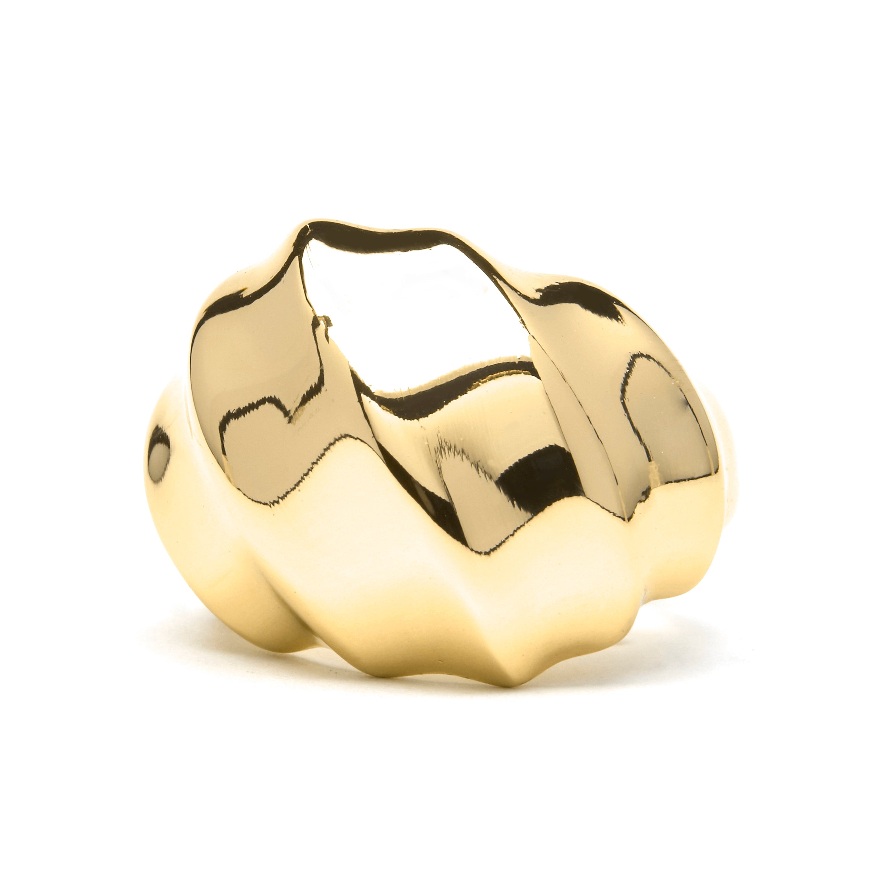 18k yellow gold plated ring - Dinu