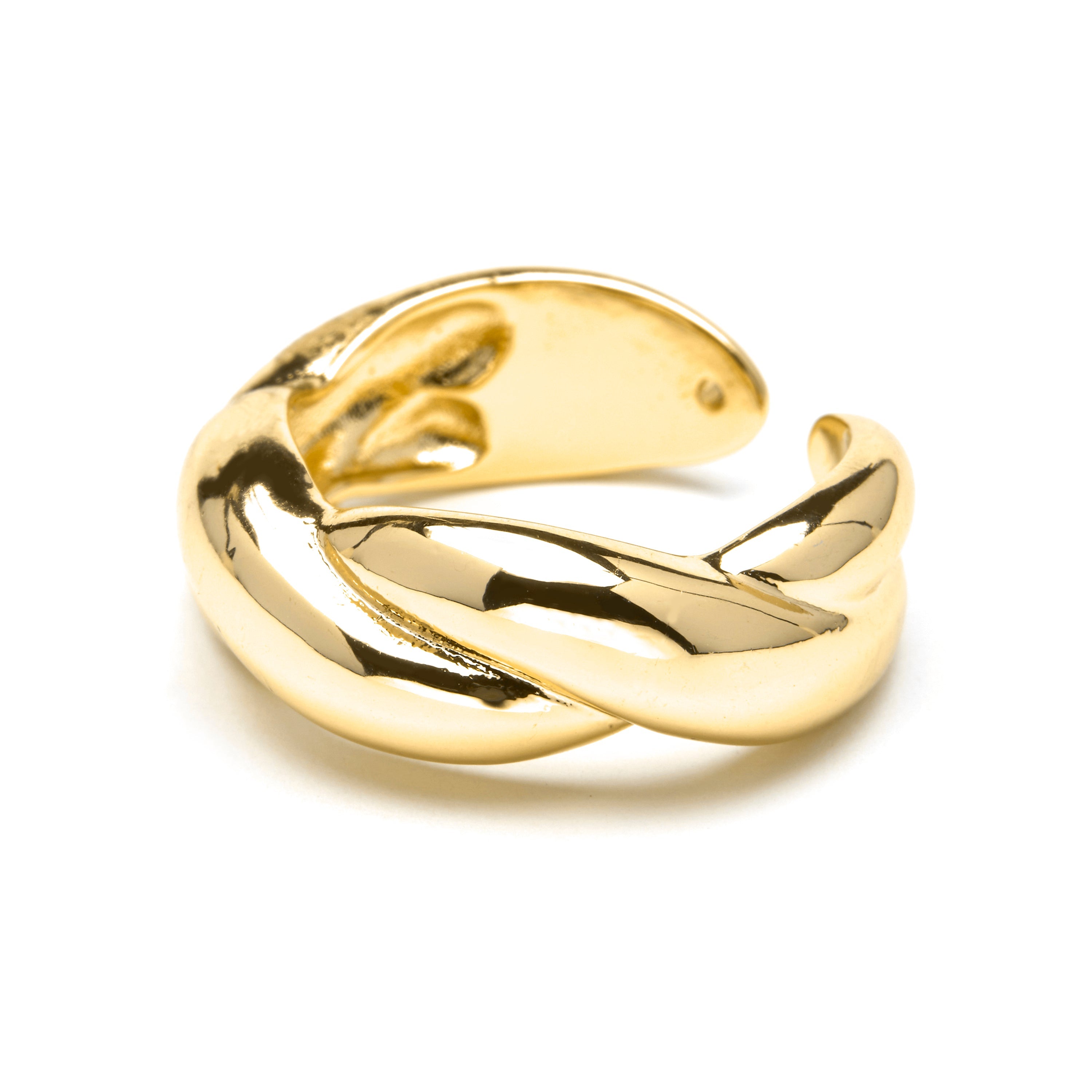18k Yellow Gold-Plated Ring - Fayna