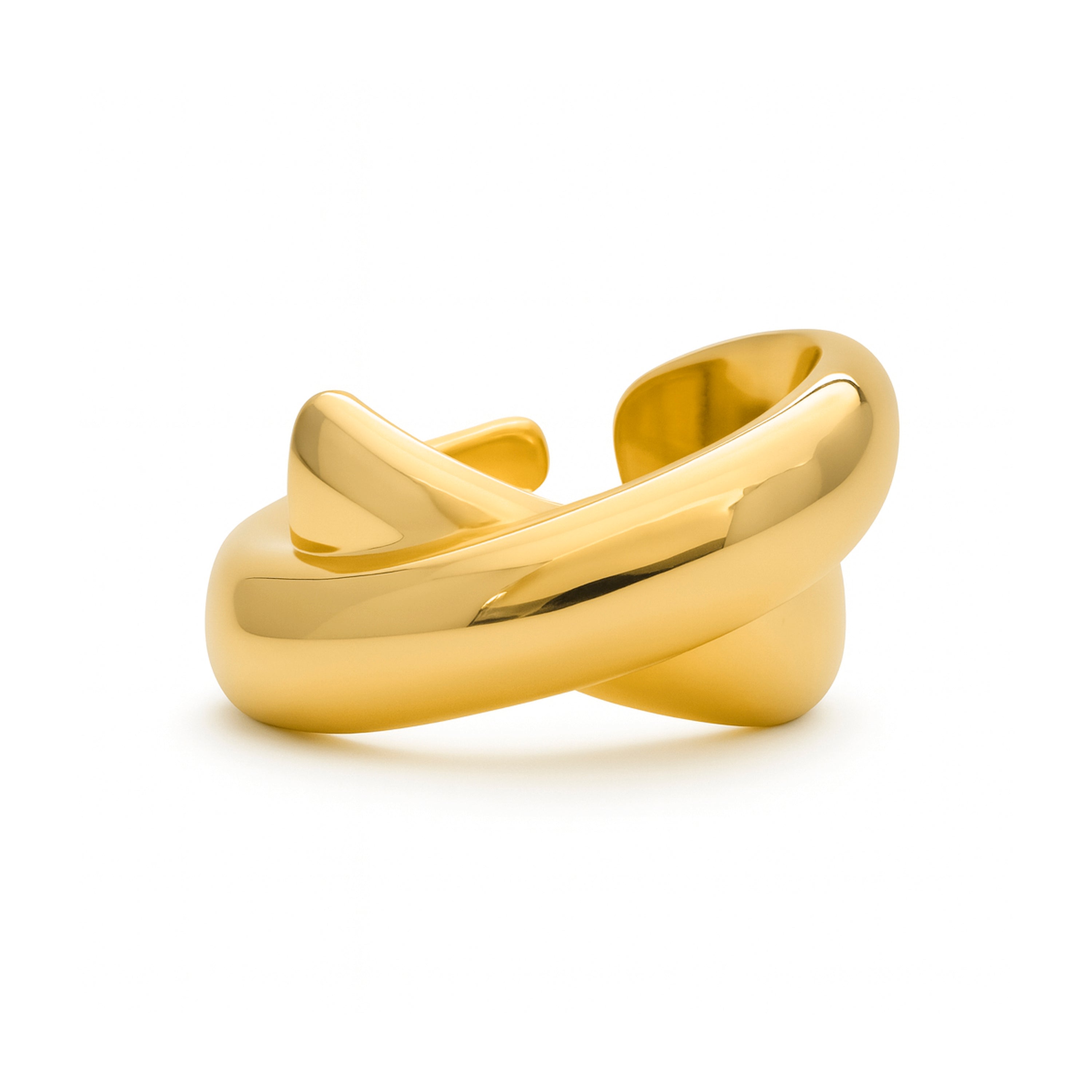 18k yellow gold plated ring - Nacui
