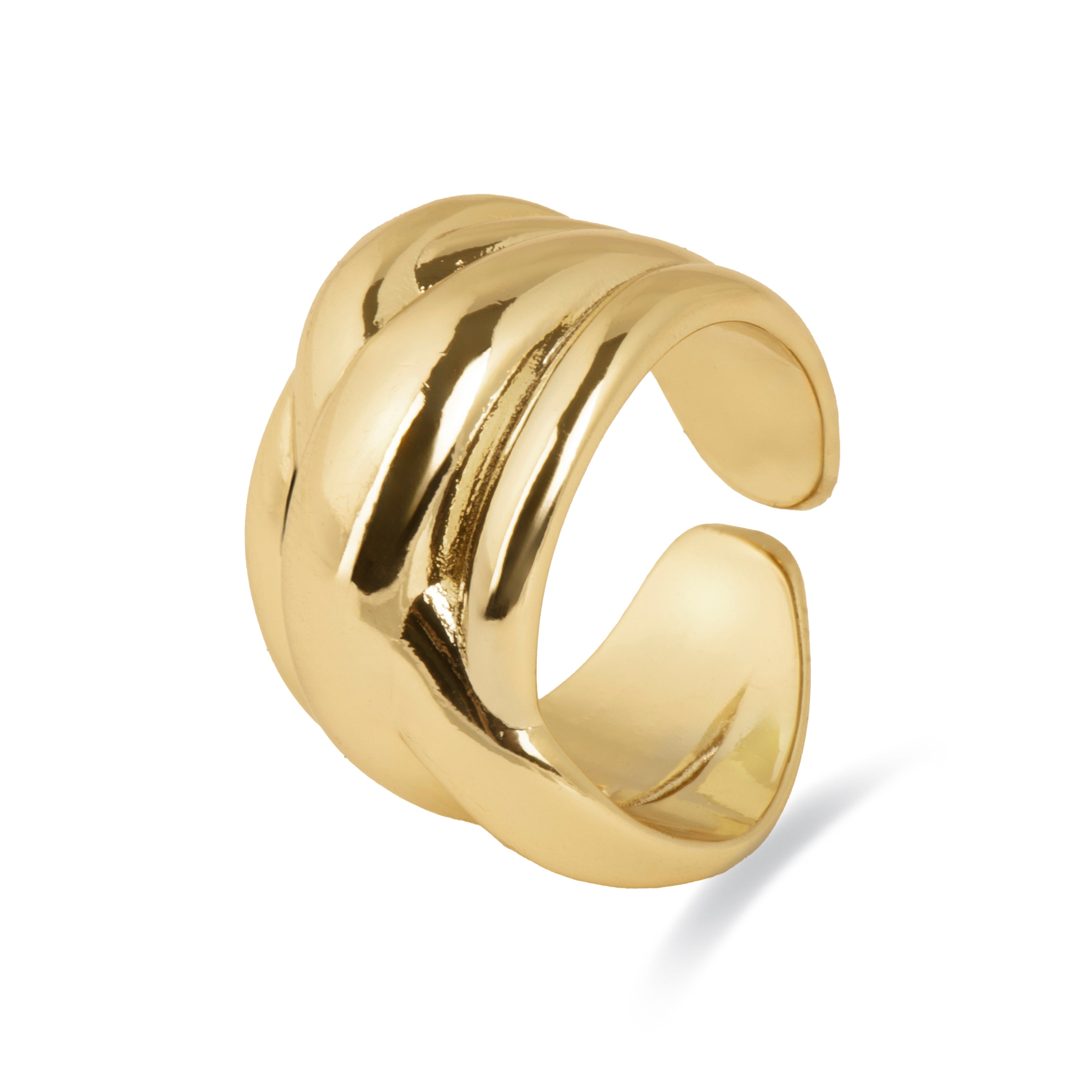18k Yellow Gold Plated Ring - Jadra