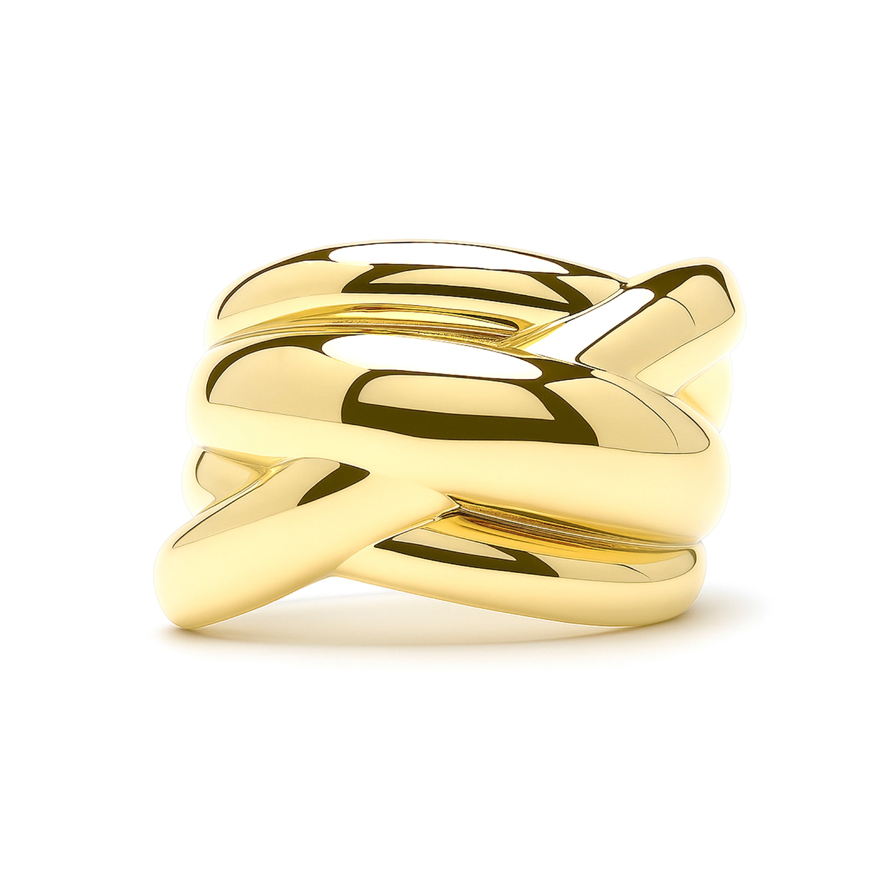 18k Yellow Gold Plated Ring - Jadra