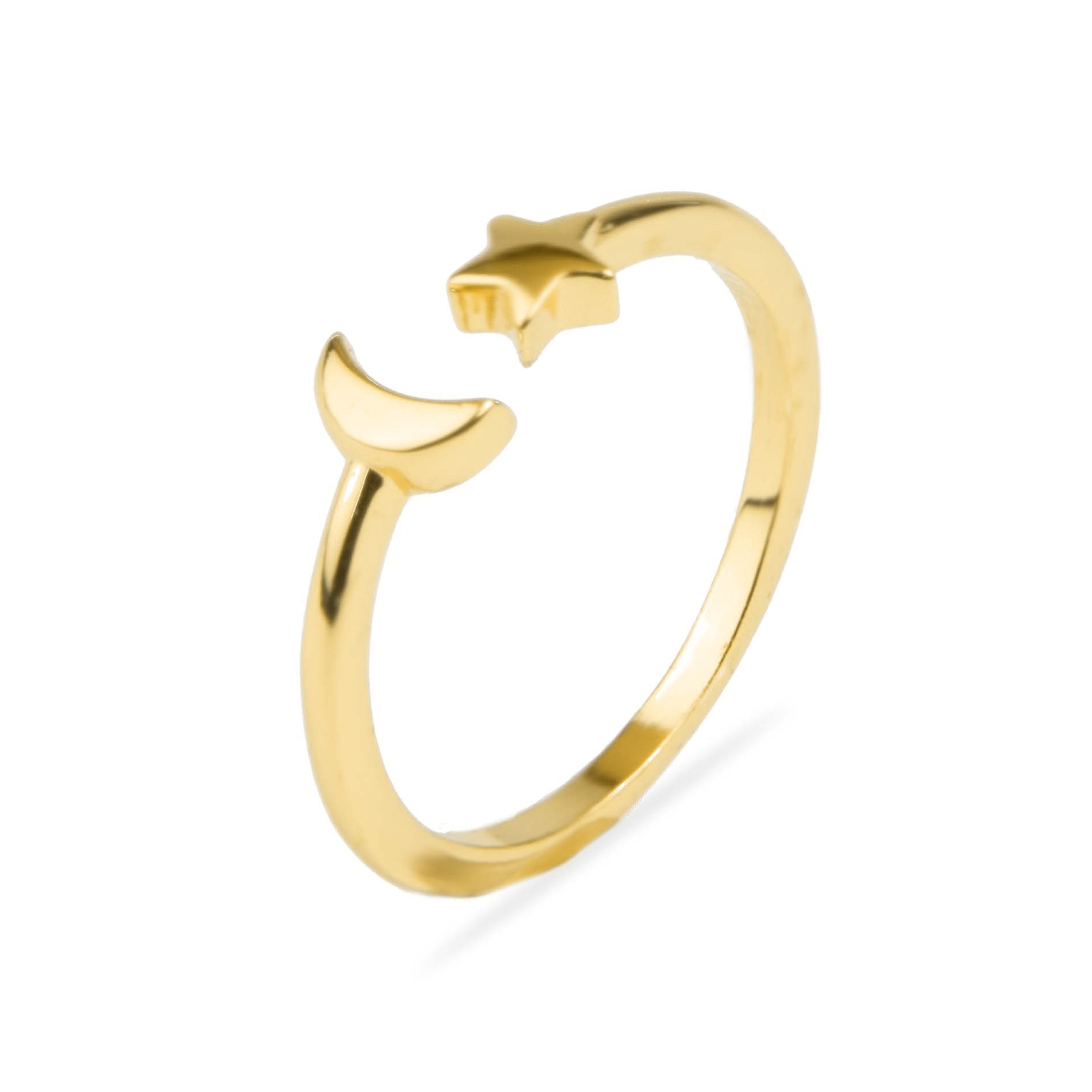 18K yellow gold finished ring - Onsah