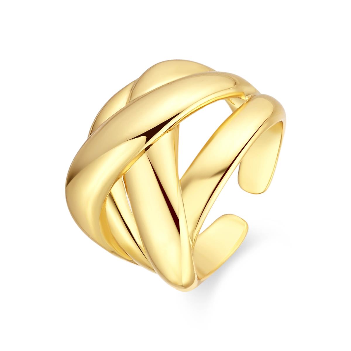 18k yellow gold plated ring - Xolit