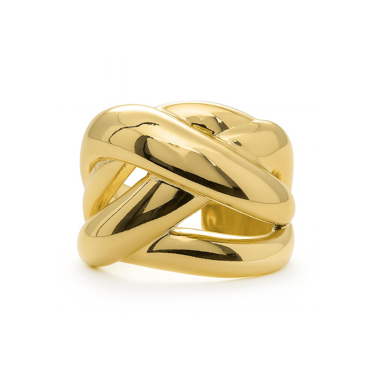 18k yellow gold plated ring - Xolit