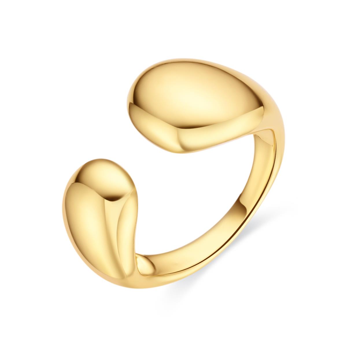 18k yellow gold plated ring - Bubty