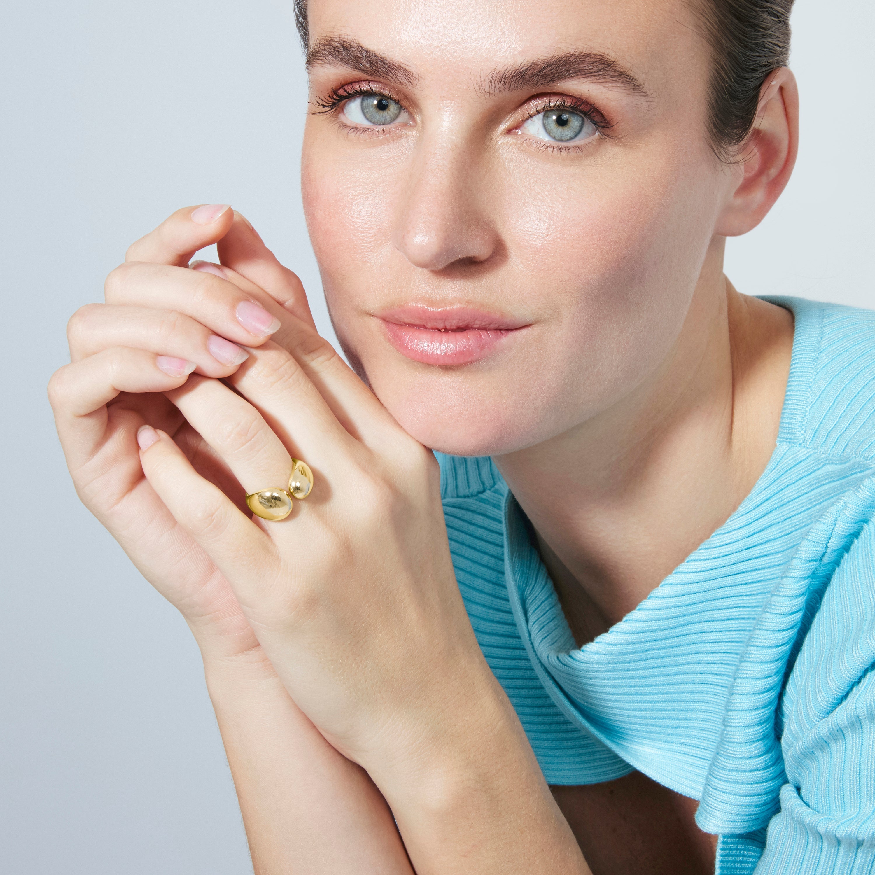 18k yellow gold plated ring - Bubty