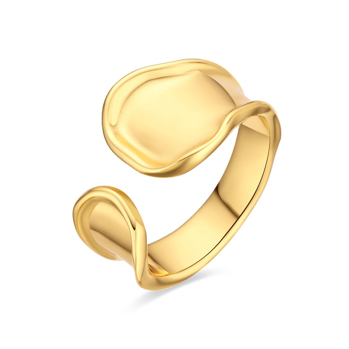 18k yellow gold plated ring - Kajaw