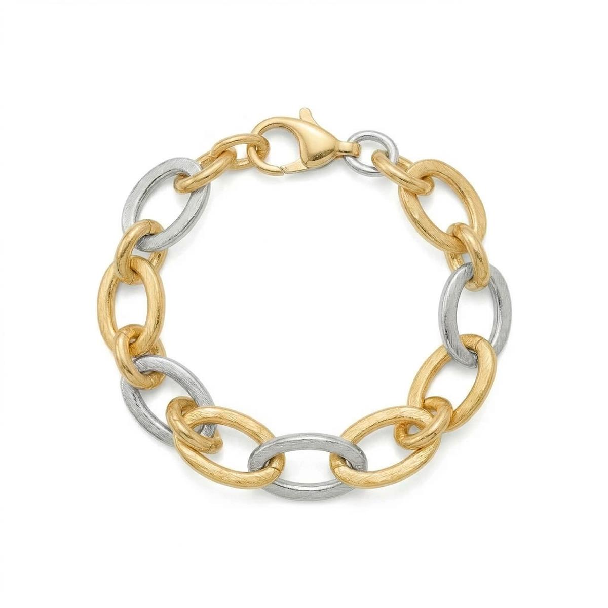 Pulsera acabado en oro amarillo de 18k - Adelky