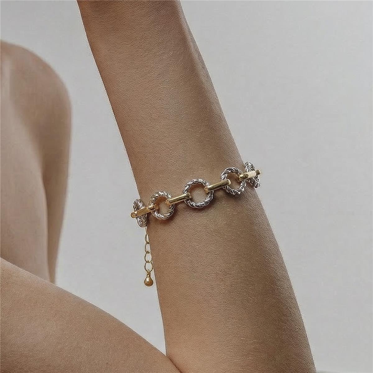 Pulsera acabado en oro amarillo de 18k - Liona