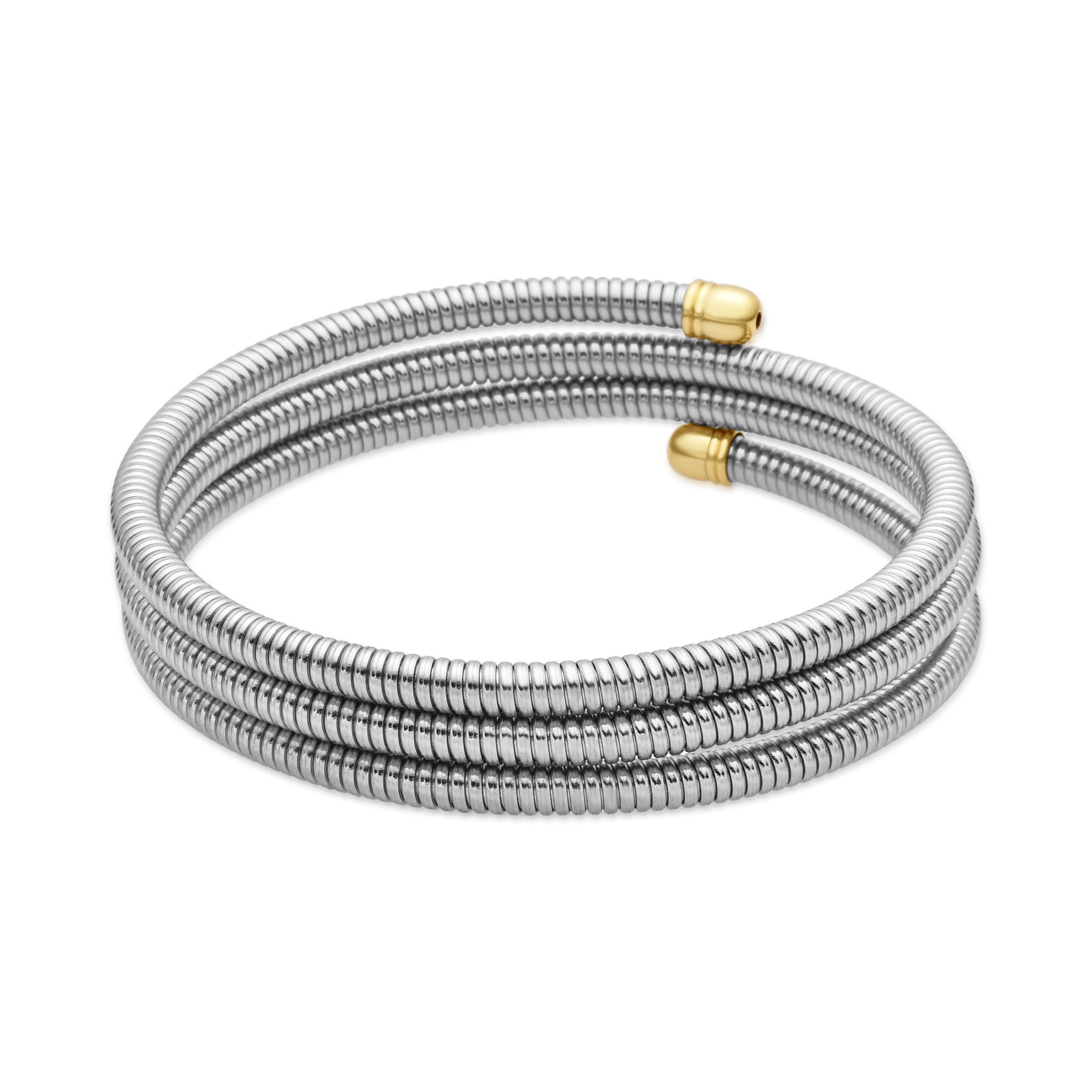 Rhodium, 18K Yellow and Rose Gold plated bracelet - Thaura