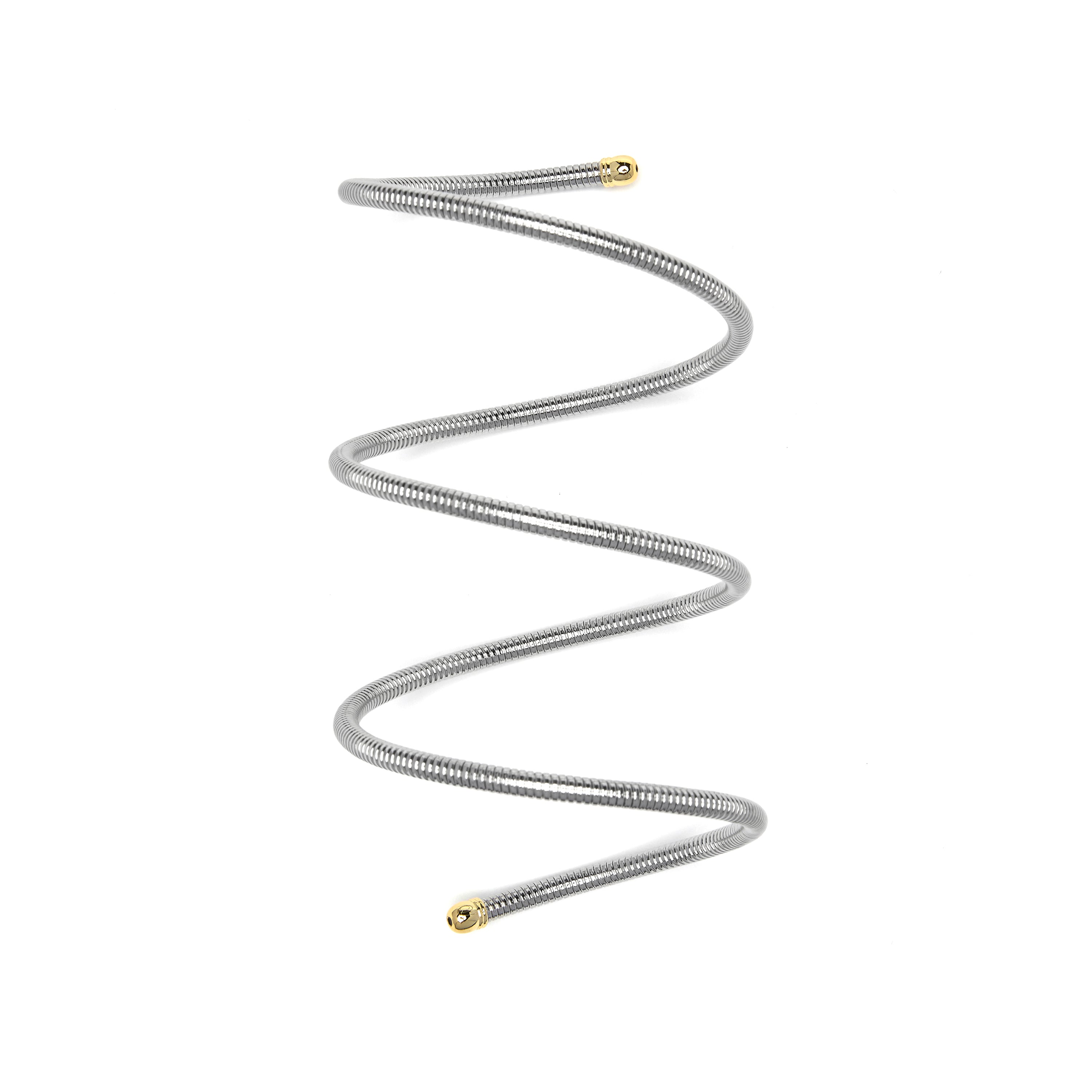 Rhodium, 18K Yellow and Rose Gold plated bracelet - Thaura