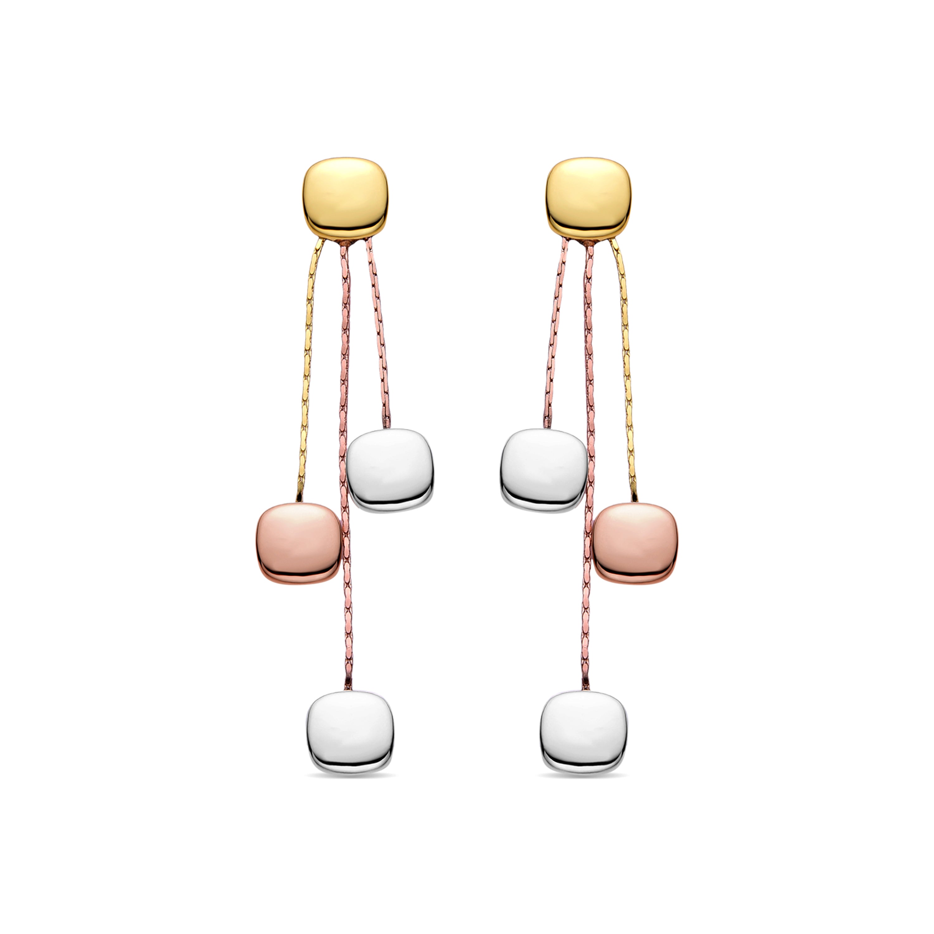 Earrings finished in 18K yellow gold - Daphus
