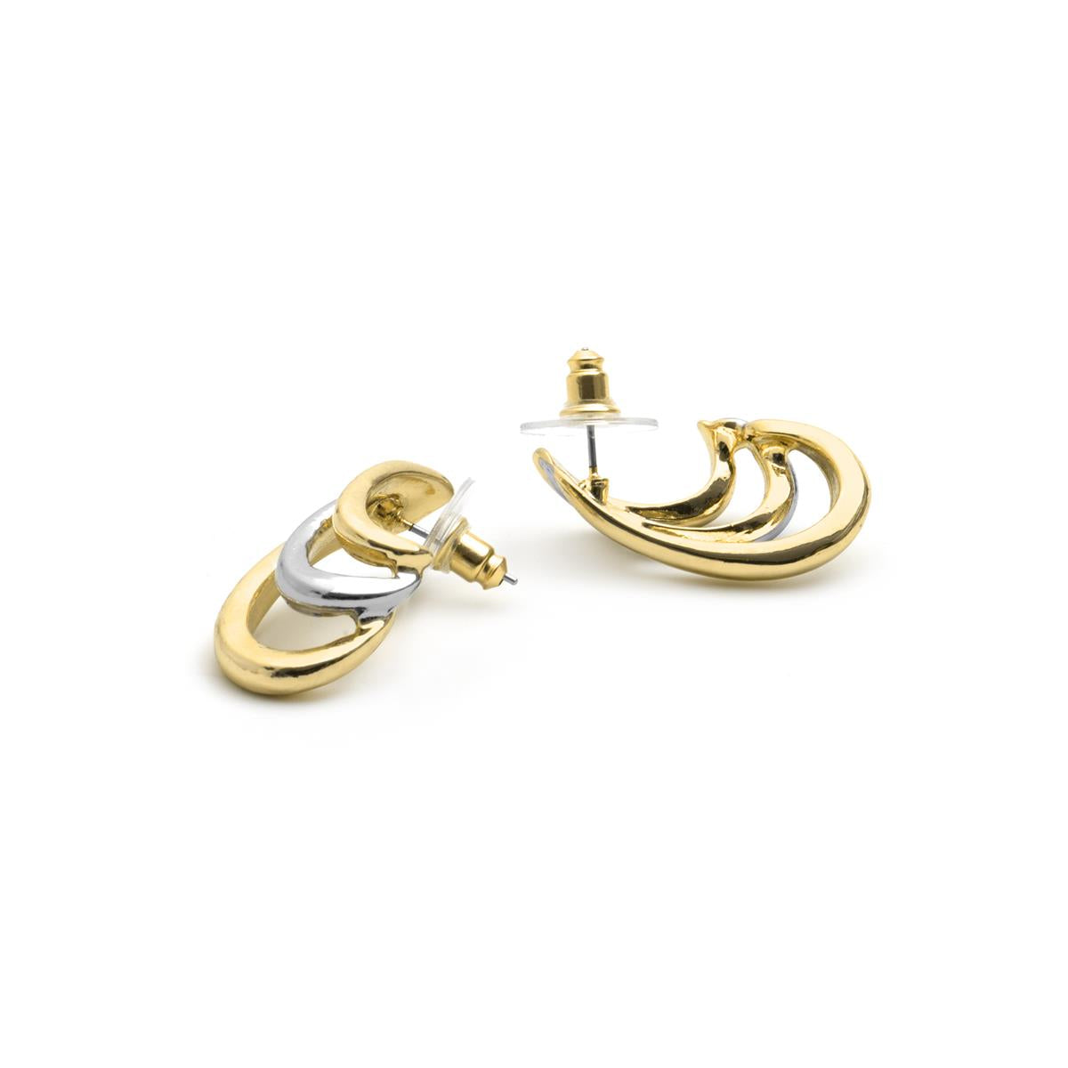 18k yellow gold finish earrings - Towio
