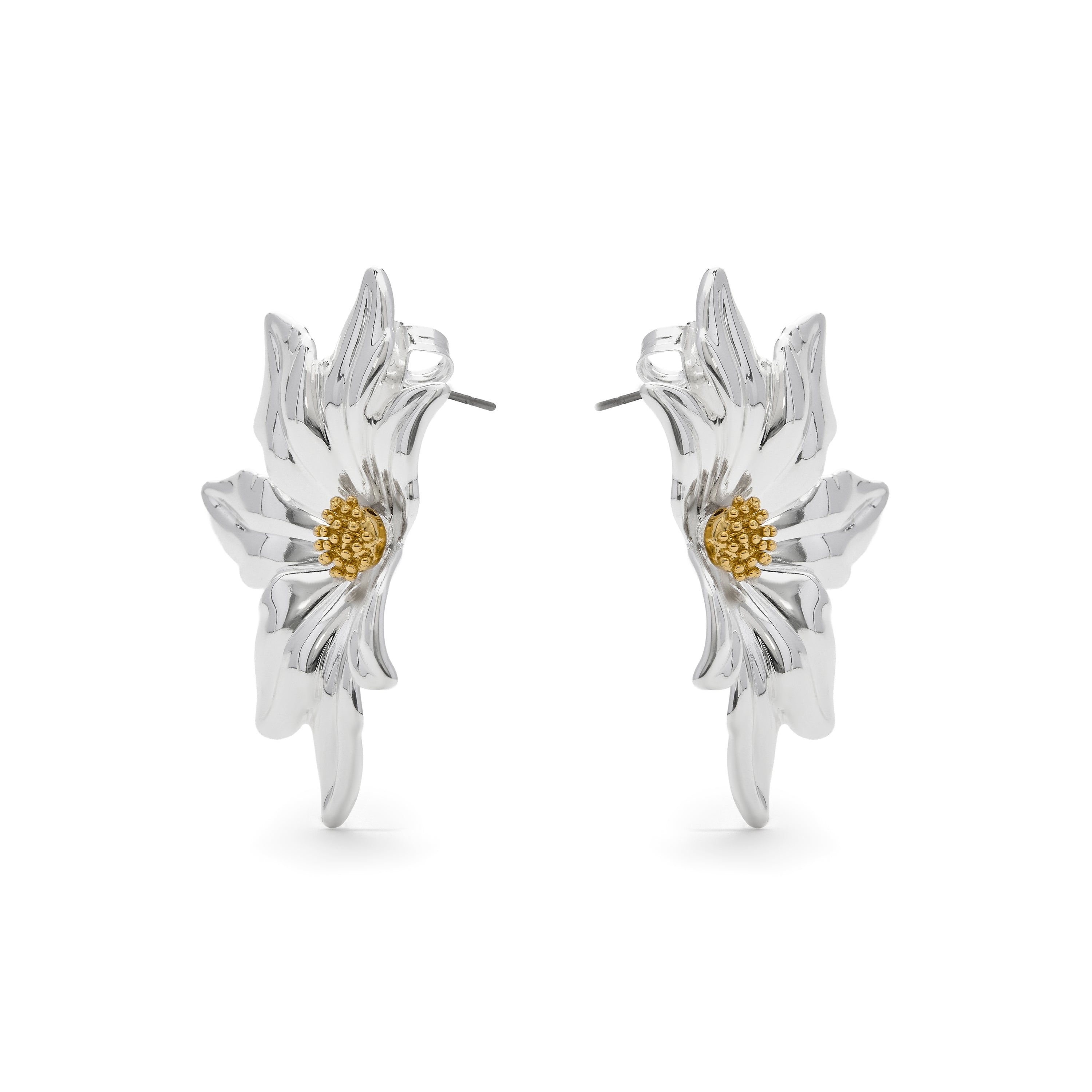 Pendientes acabado en oro amarillo 18k - Nescha