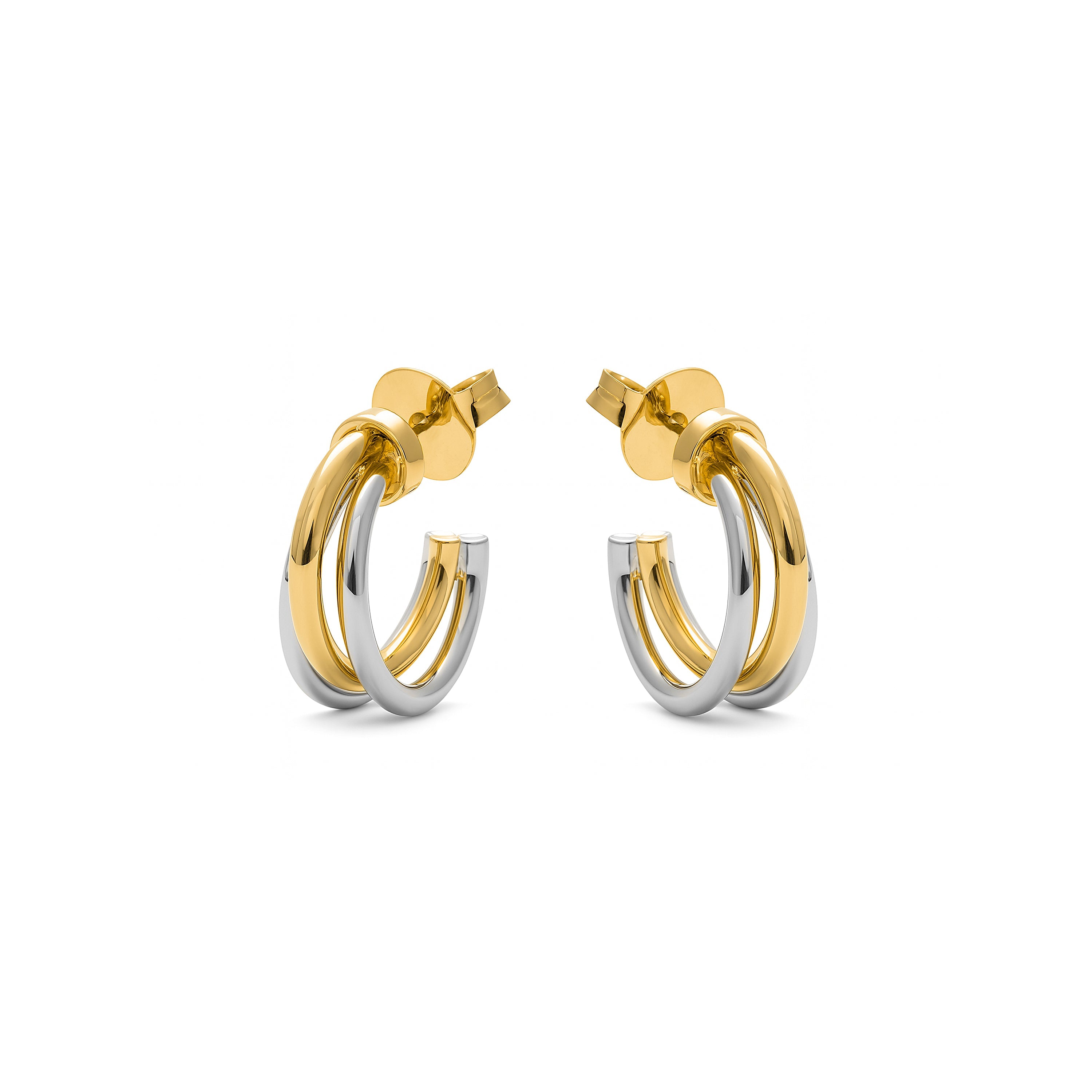 Pendientes acabado en oro amarillo 18k - Coeza