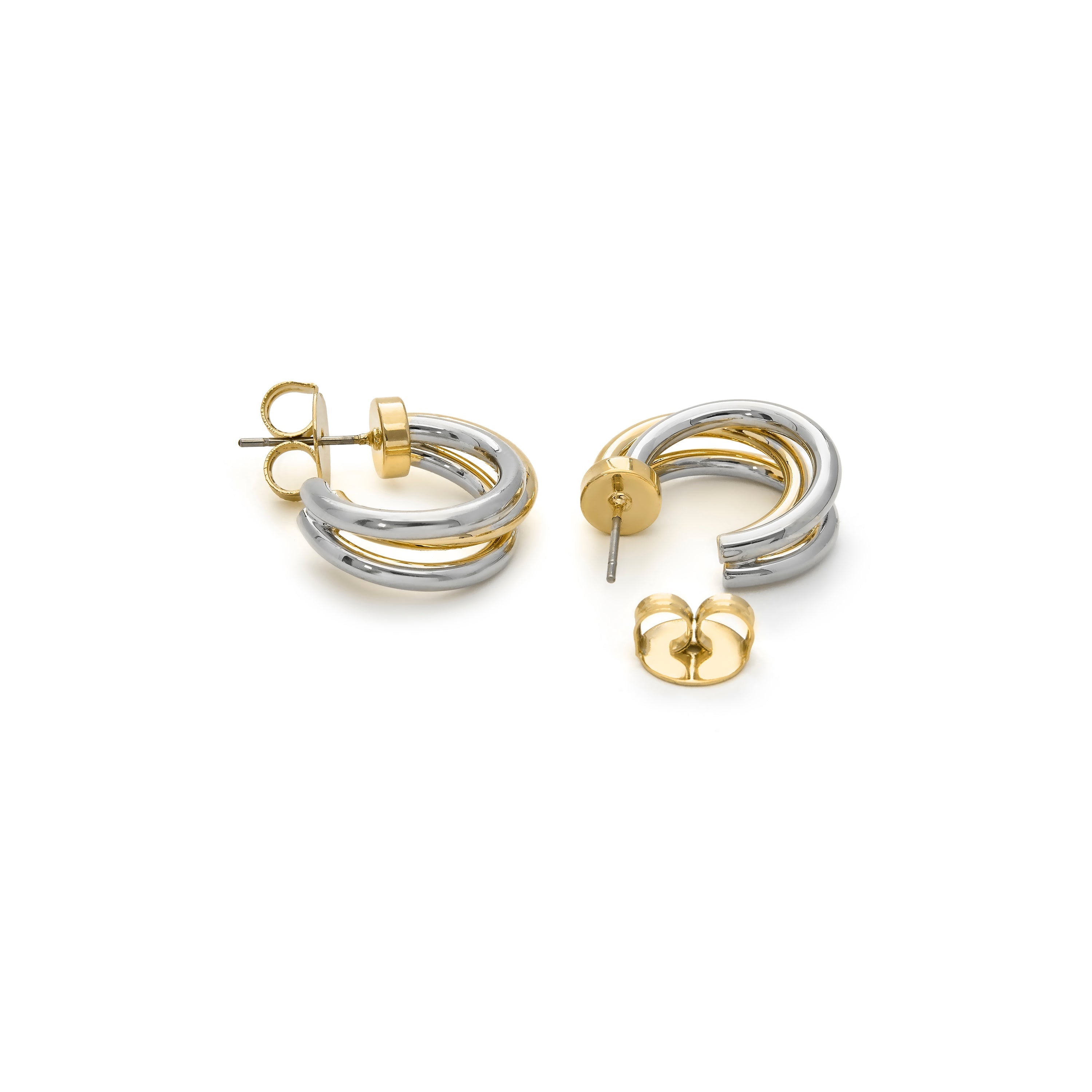 Pendientes acabado en oro amarillo 18k - Coeza