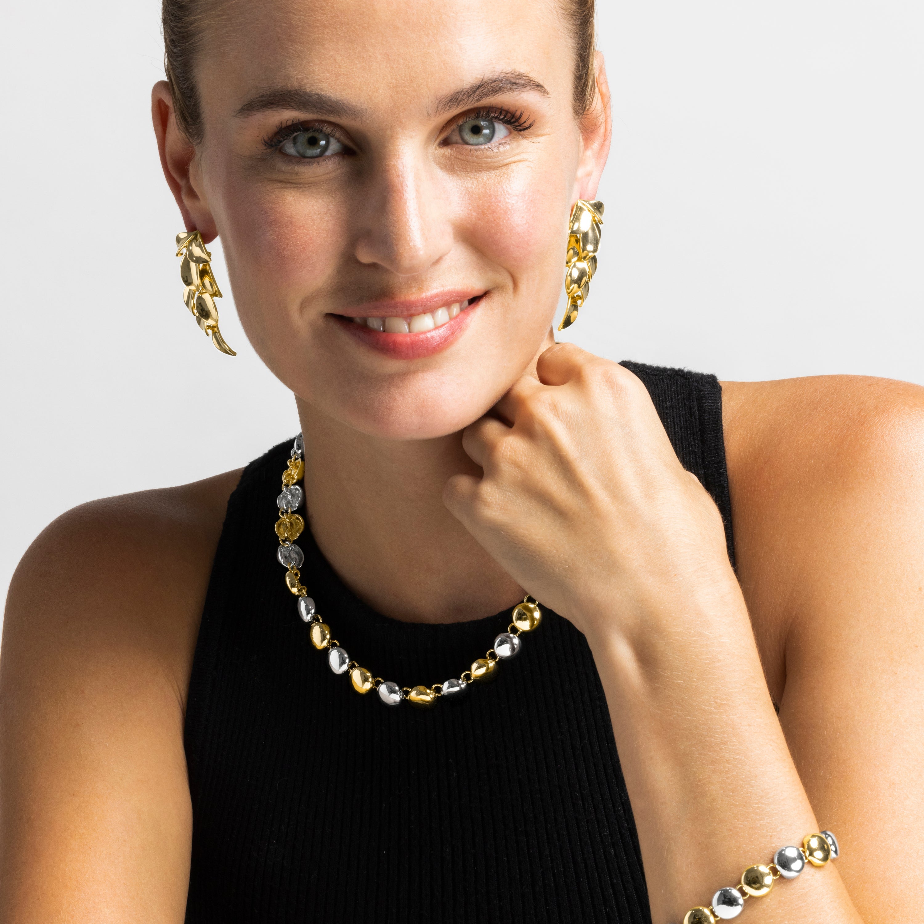 18k gold-finished necklace - Vorgia