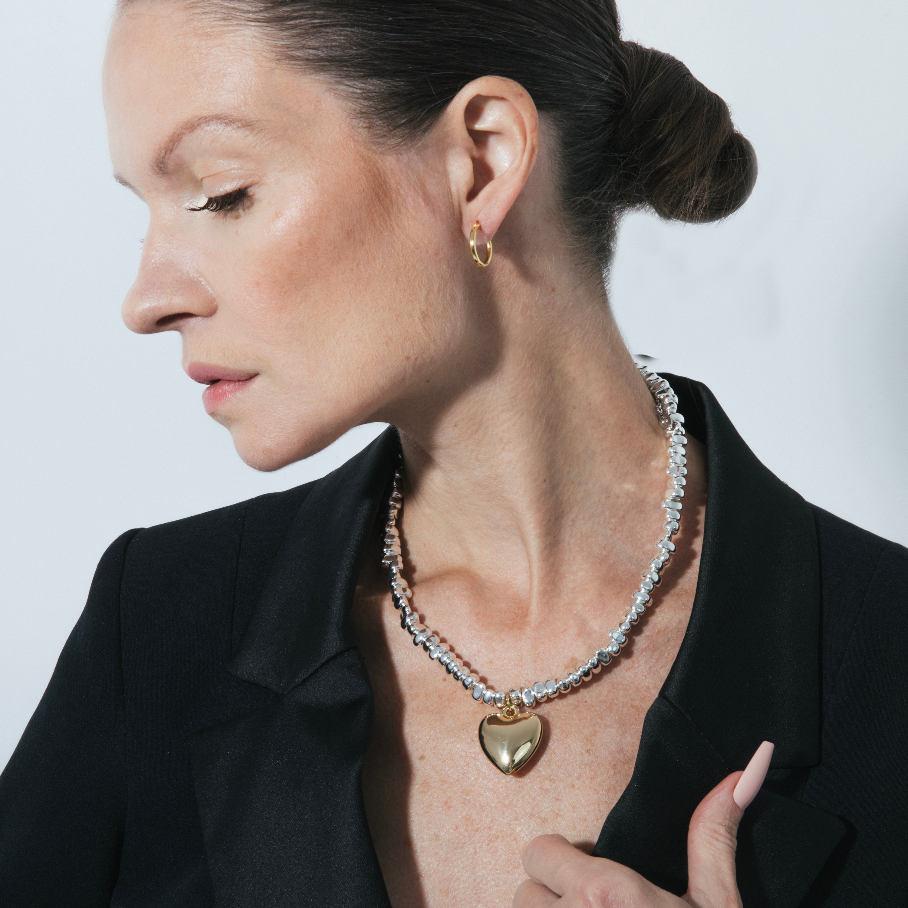 18k yellow gold-plated necklace - Norku