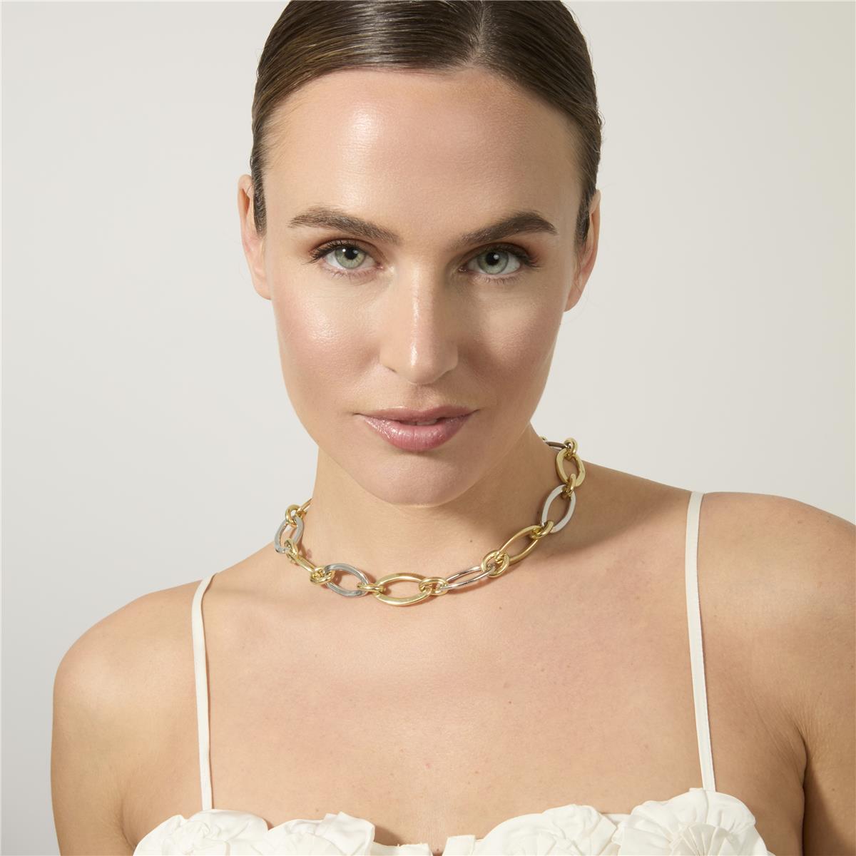 18k Yellow Gold-Plated Necklace - Adelky