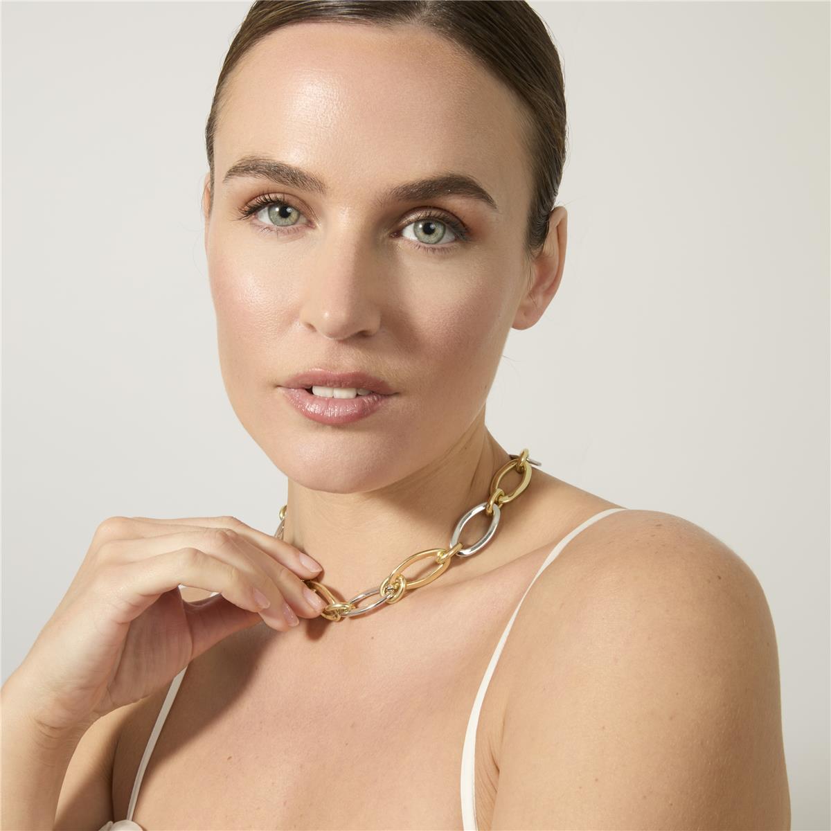 18k Yellow Gold-Plated Necklace - Adelky