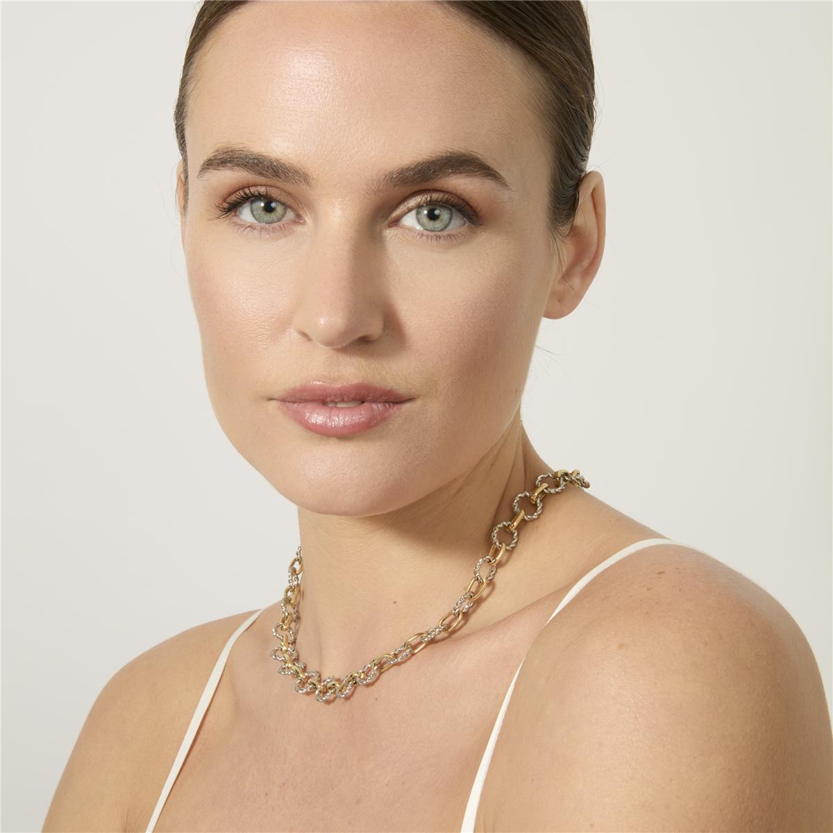 Collar acabado en oro amarillo de 18k - Liona