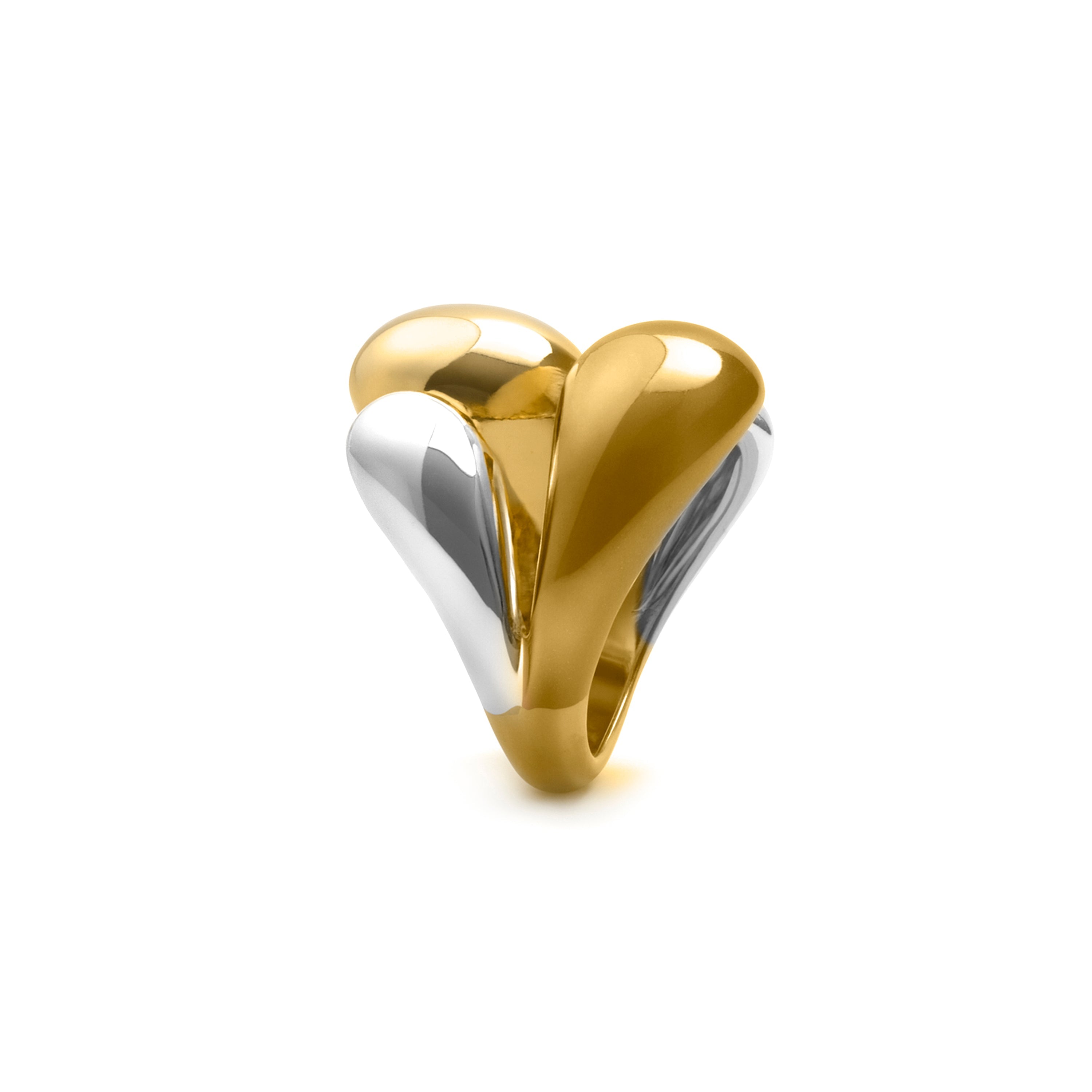 Anillo acabado en oro amarillo de 18k -Towio