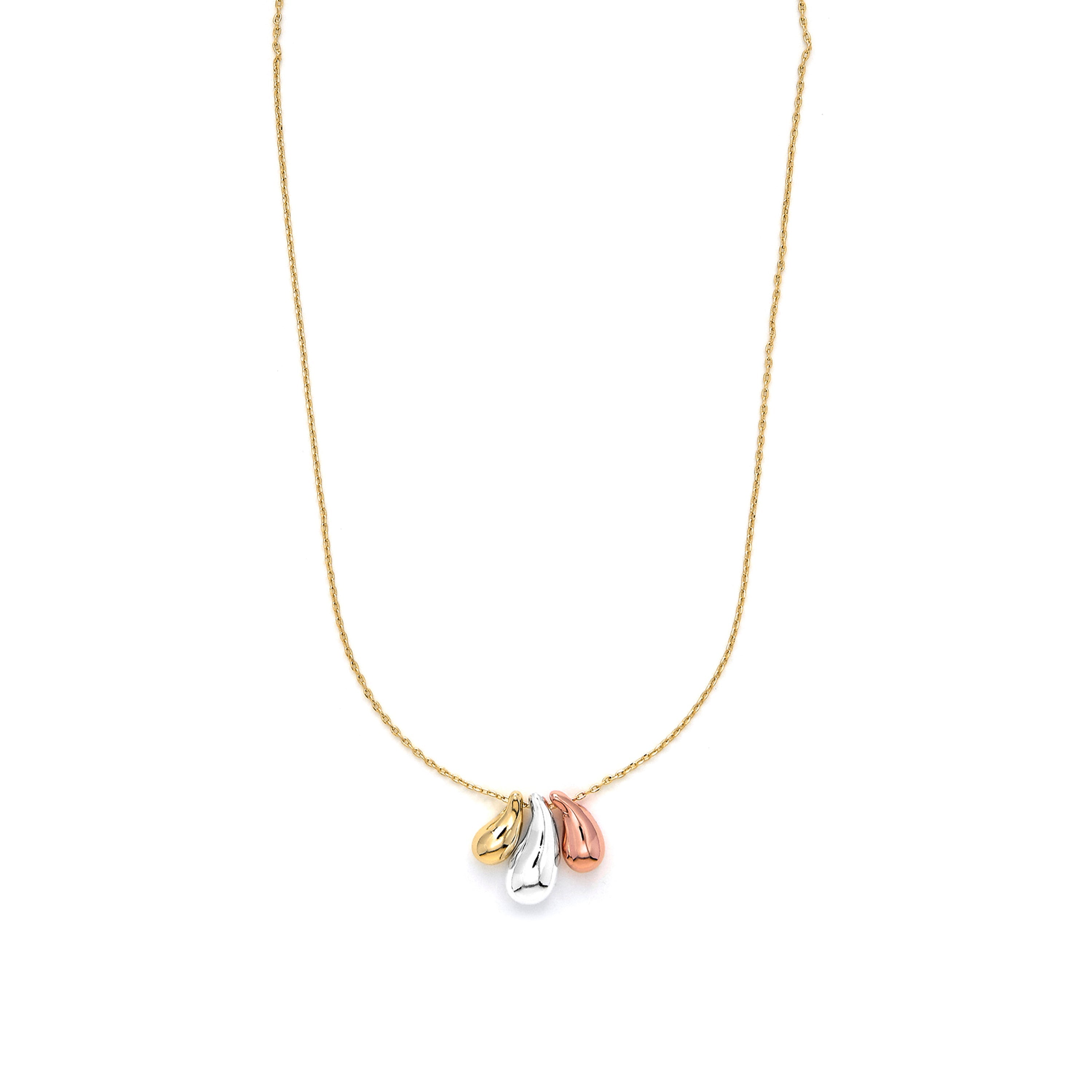 18k Rose Gold, Yellow Gold, and Silver-Finished Set - Necon