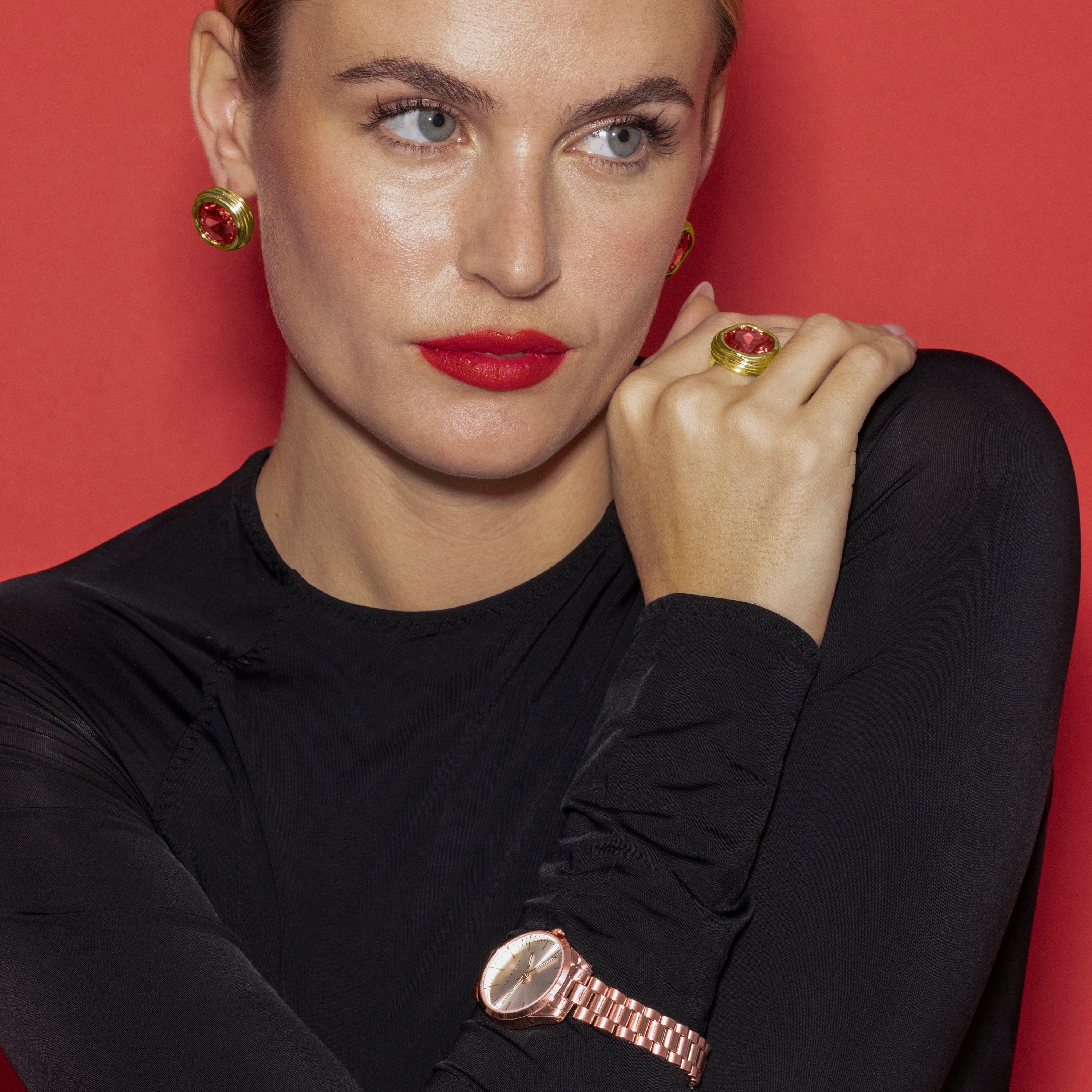 Relógio com Banhado a Ouro Rosa 18K - Verni