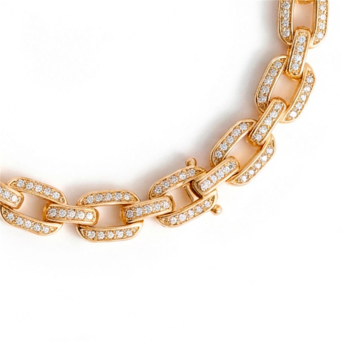Brilliant Zirconia Bracelet with 18k Rose Gold Finish - Muka