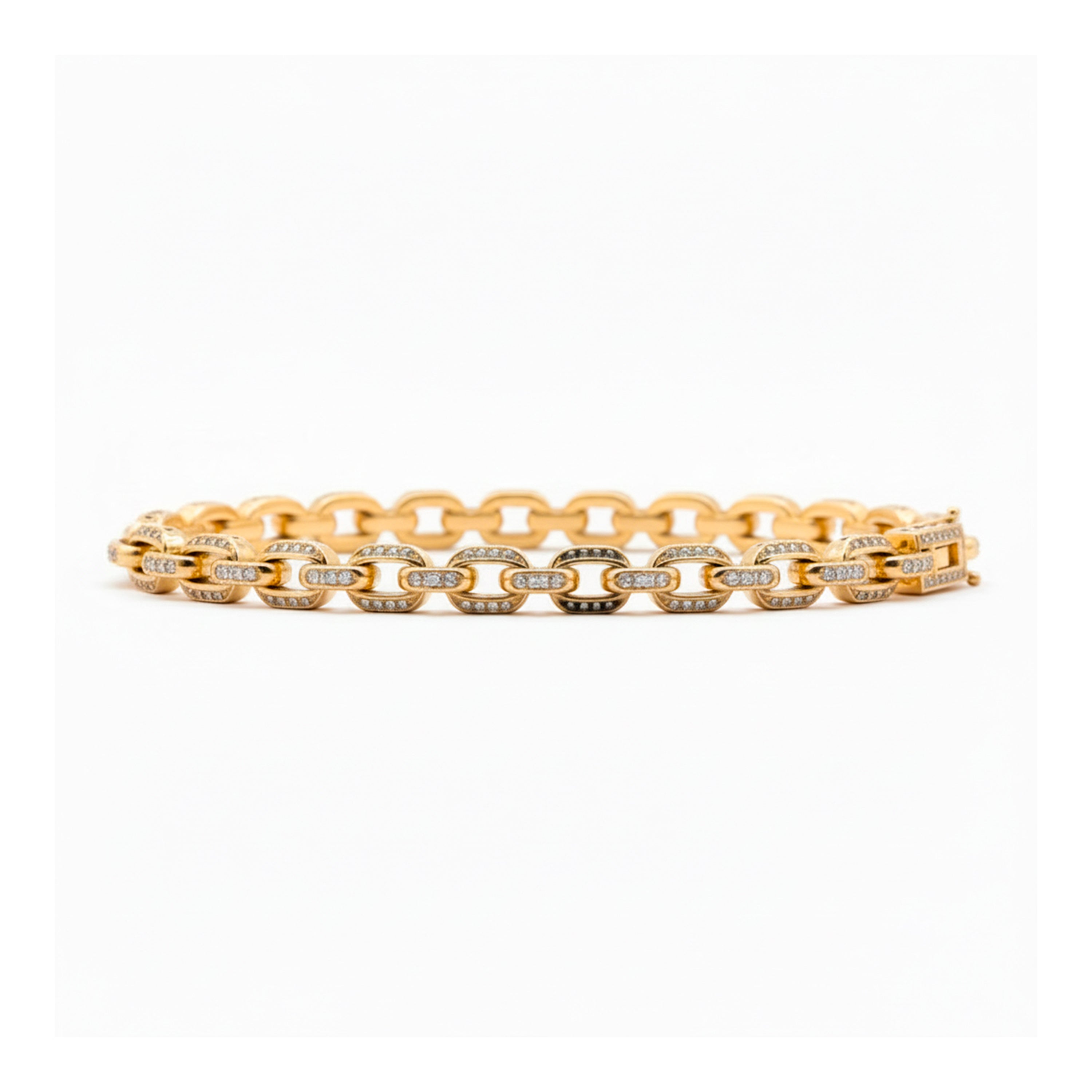 Brilliant Zircon Bracelet with 18k Rose Gold Plating - Migala