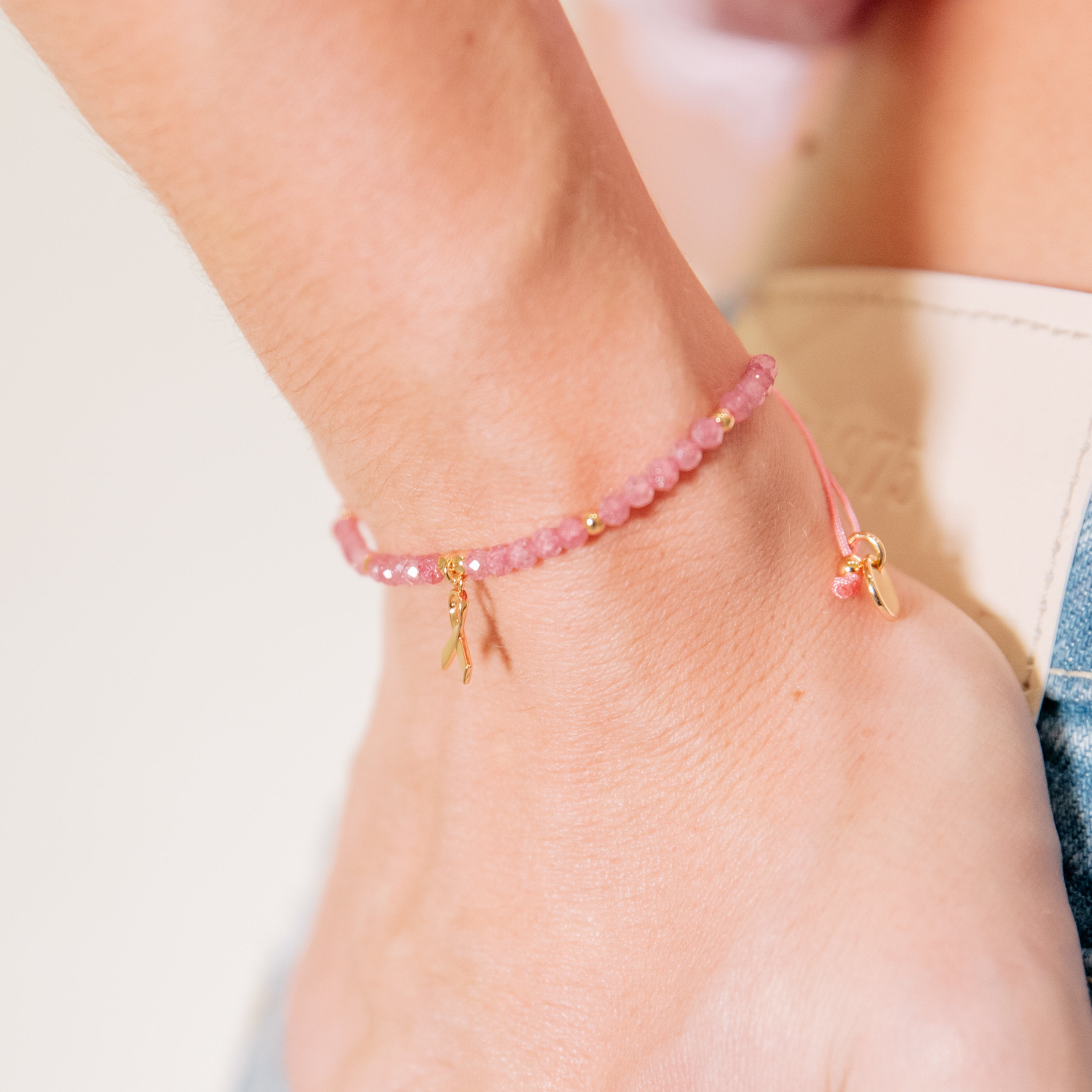 18k Rose Gold Finish Bow Bracelet