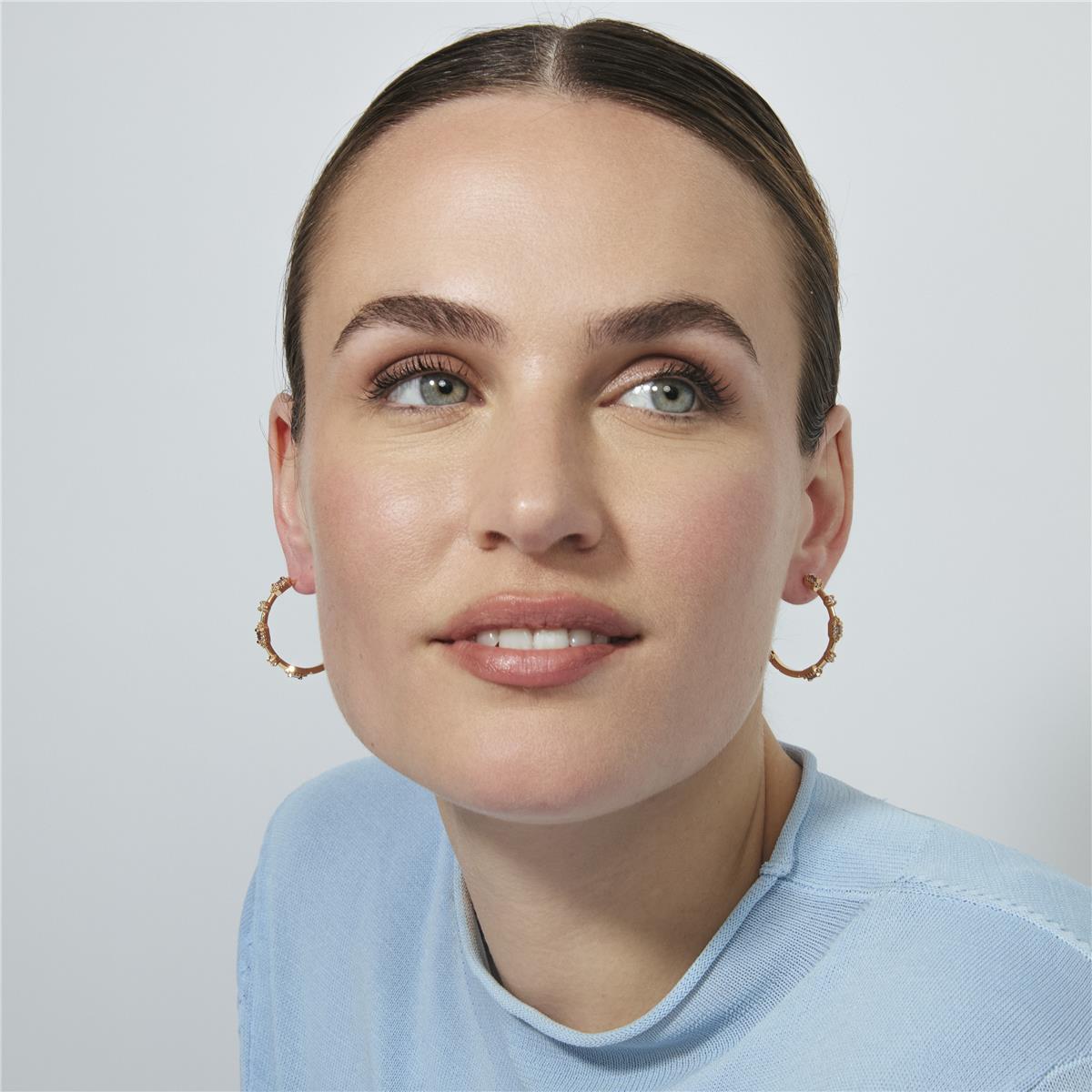 18k Rose Gold-Plated Shauo Sparkling Cubic Zirconia Stud Earrings