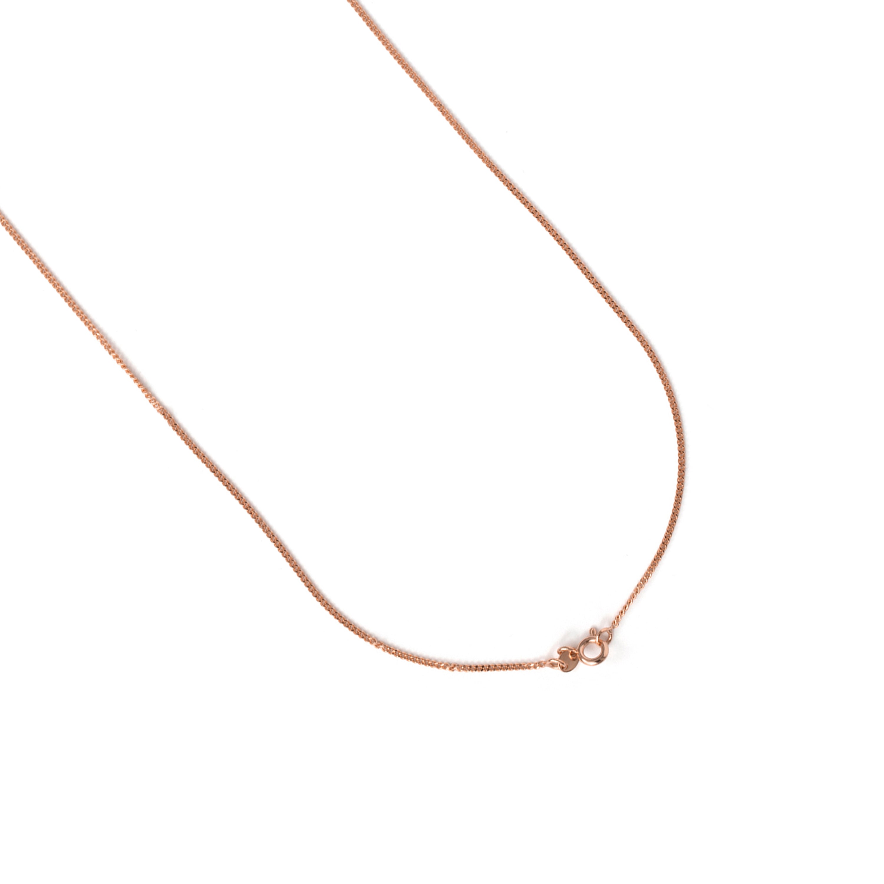 18k Rose Gold Plated Sparkling Zirconia Necklace - Baenta