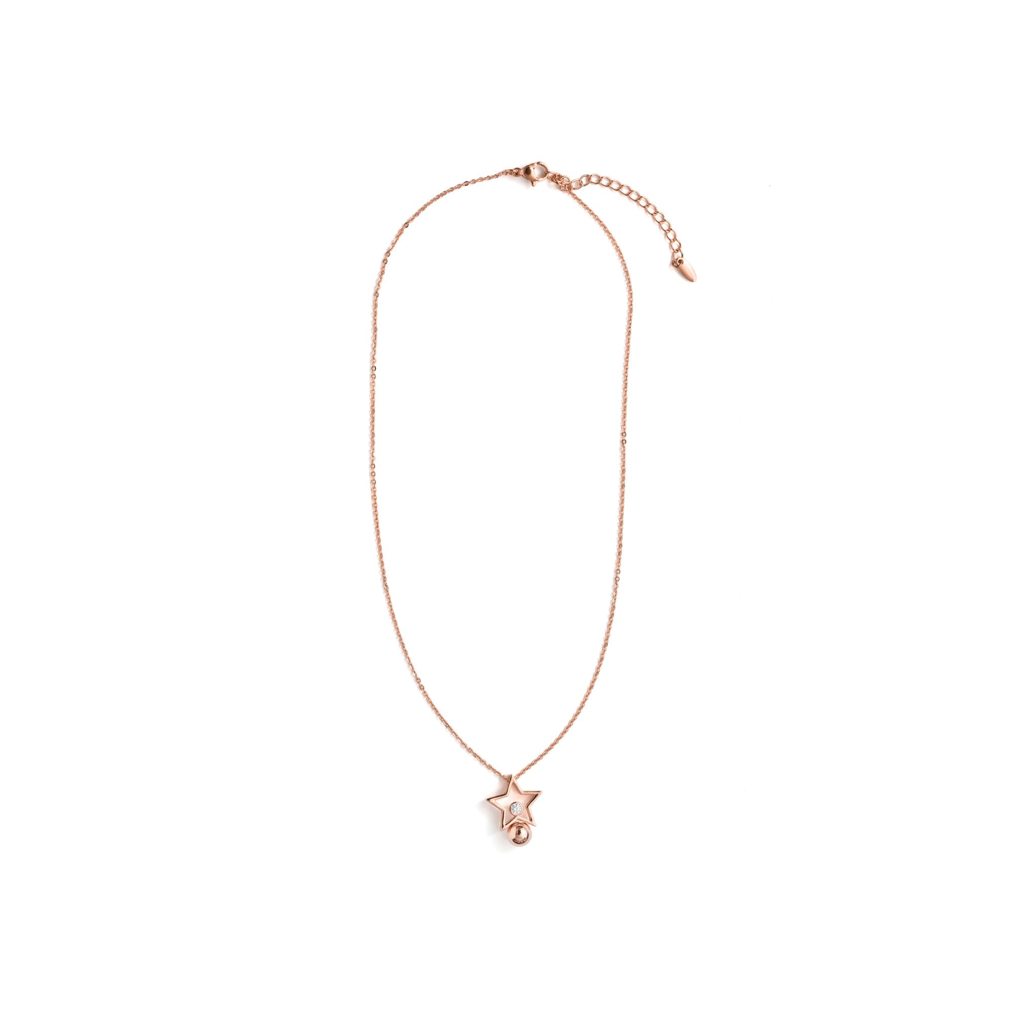 Collar de Circonita Brillante acabado en oro rosa de 18k - Losath