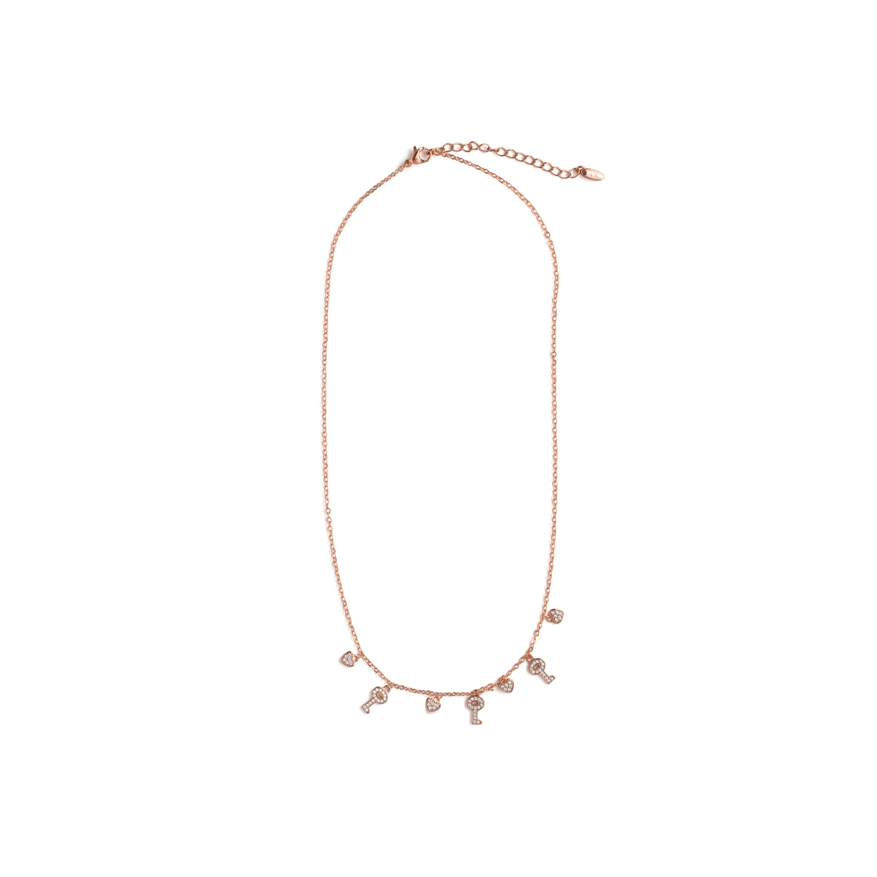 18k rose gold-plated Brilliant Zircon Necklace - Muraz