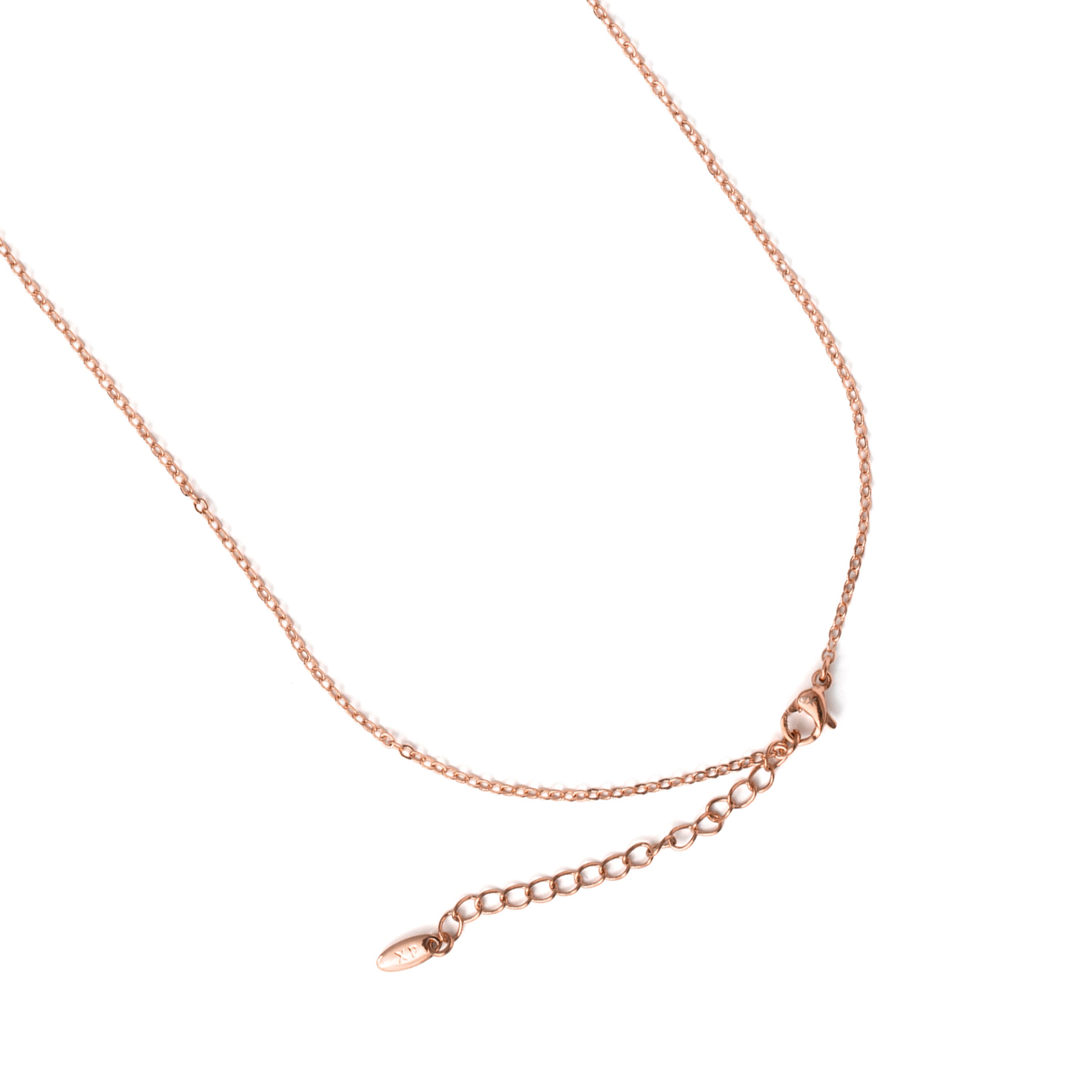 18k rose gold-plated Brilliant Zircon Necklace - Muraz