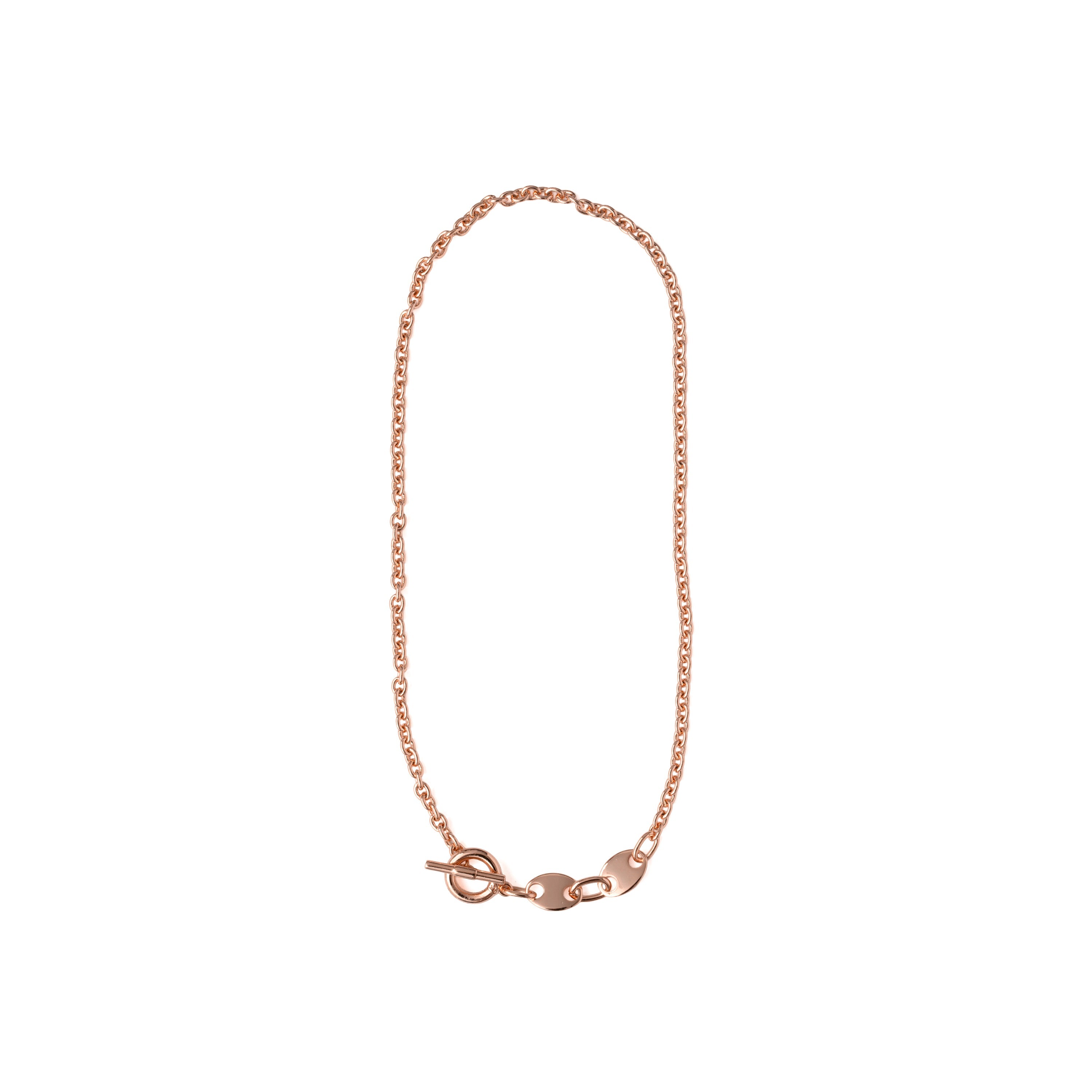18k rose gold plated necklace - Rocain