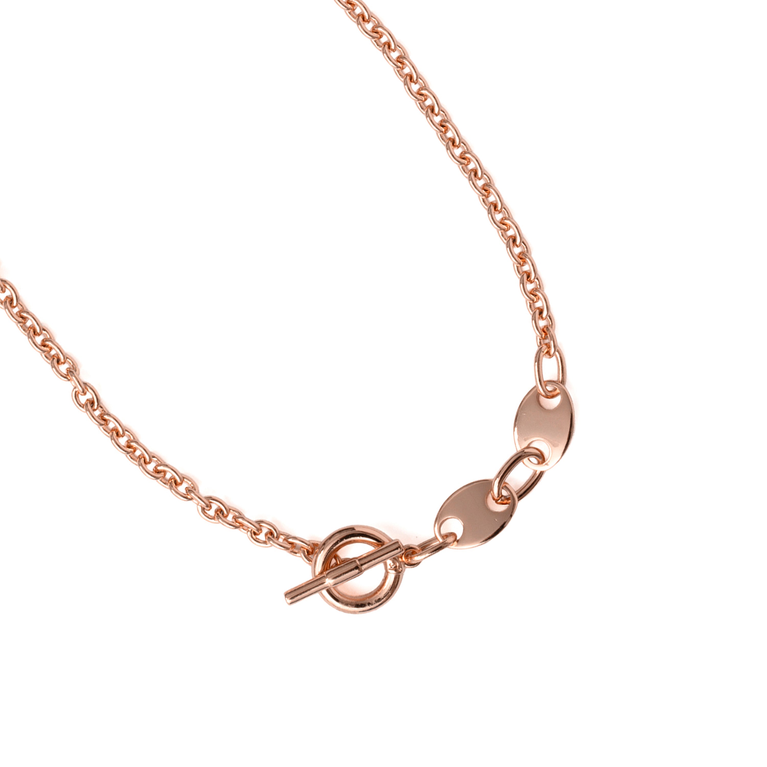 18k rose gold plated necklace - Rocain
