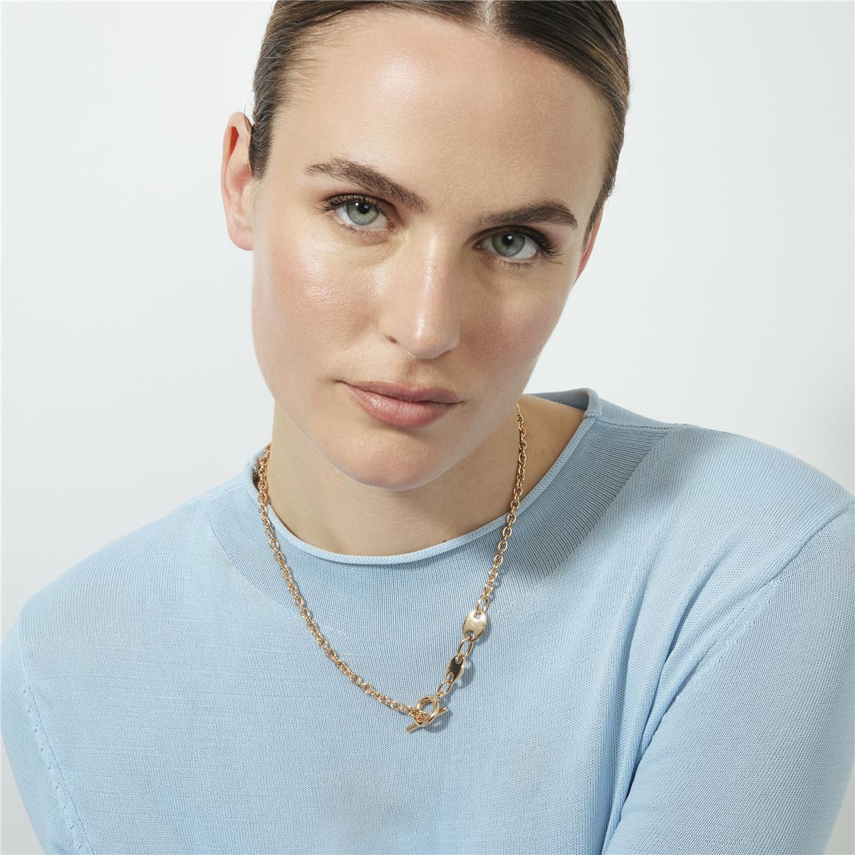 18k rose gold plated necklace - Rocain