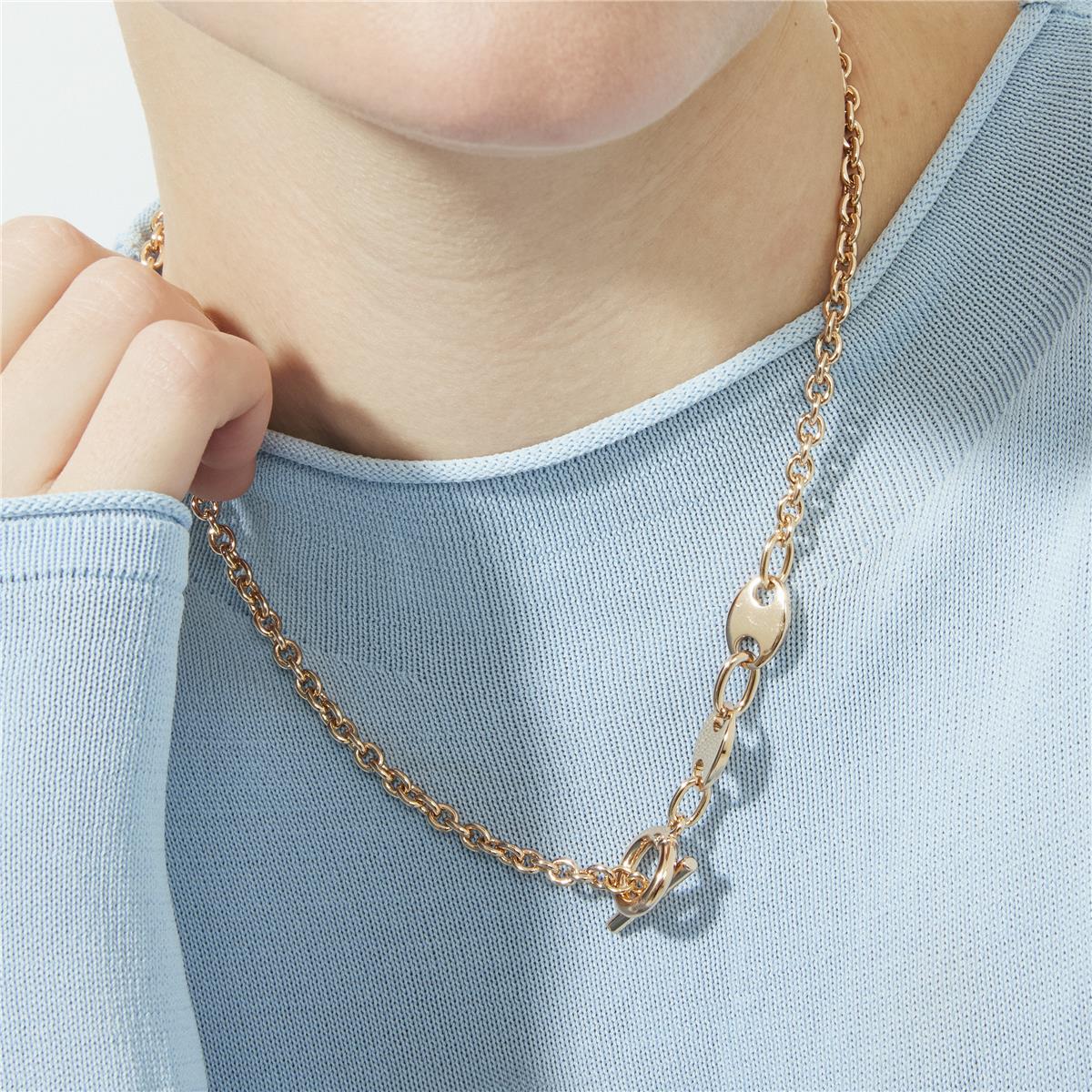 18k rose gold plated necklace - Rocain