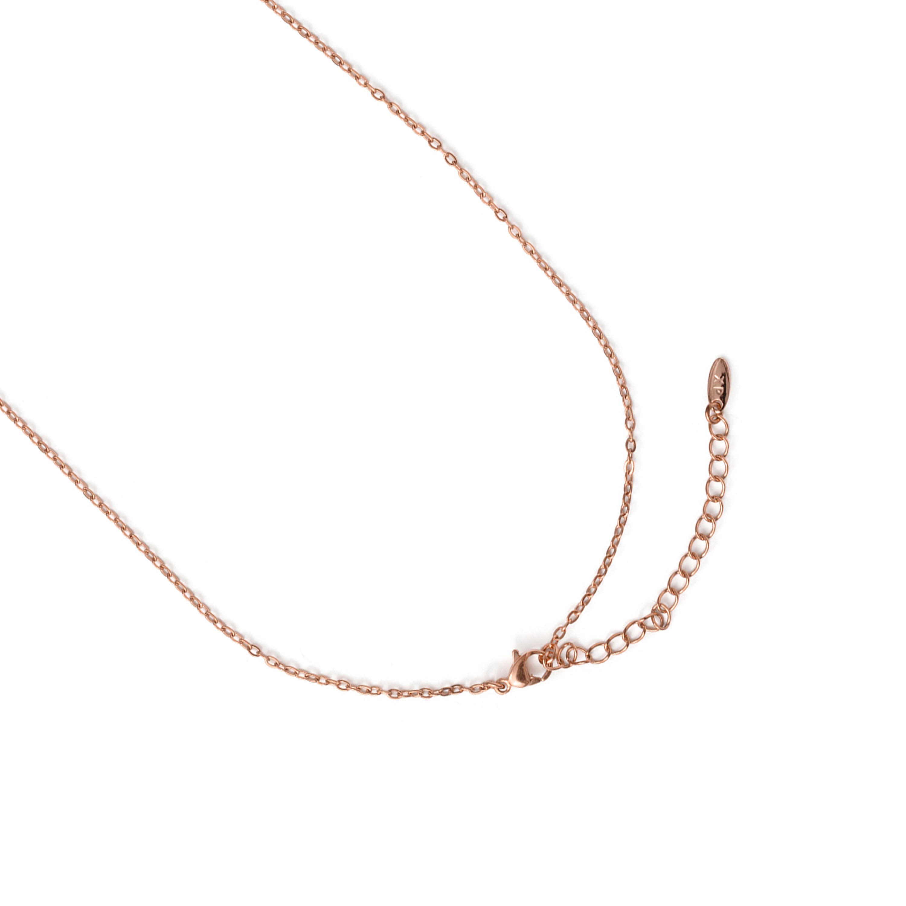 Amethyst Zircon Necklace finished in 18k Rose Gold - Dawon