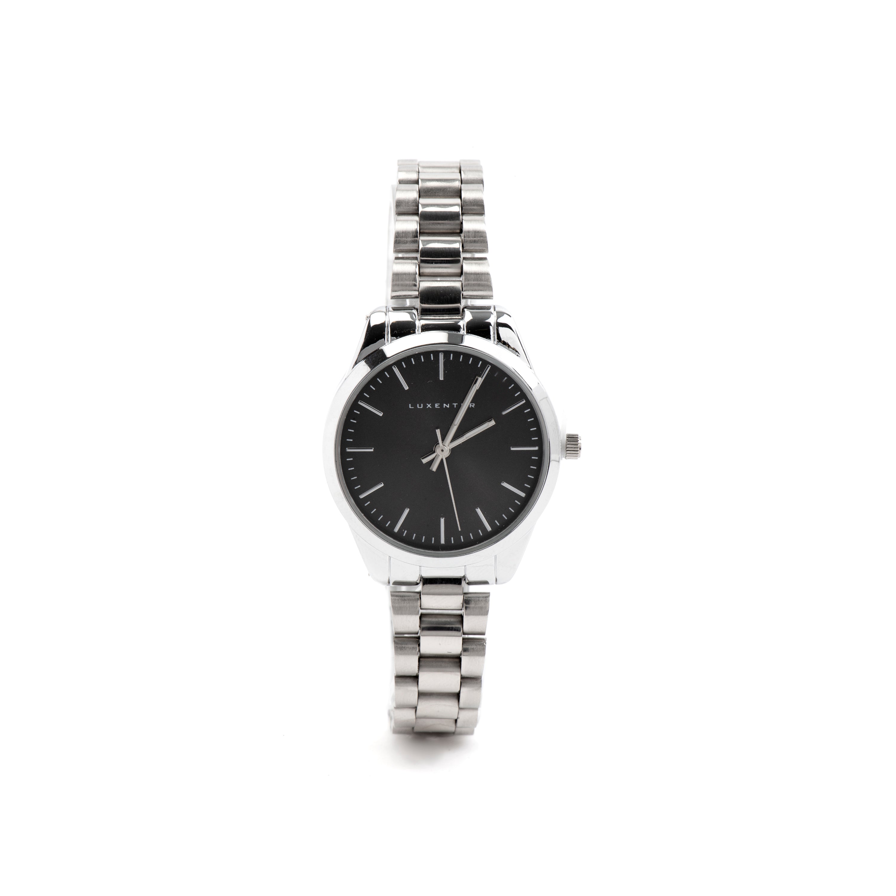 Watch with Black Metallic Silver Finish - Verni